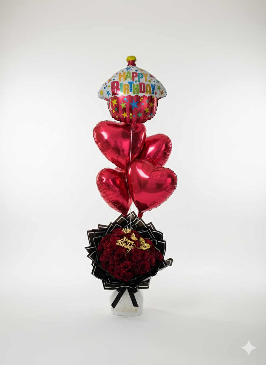 Red Rose Bouquet - 75 Roses