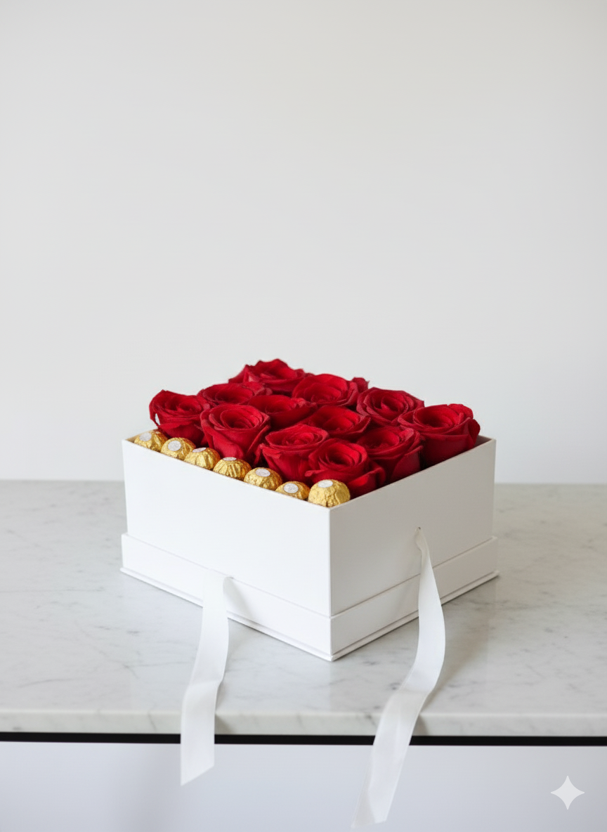 Angel - Luxury Roses & Chocolates Gift Box