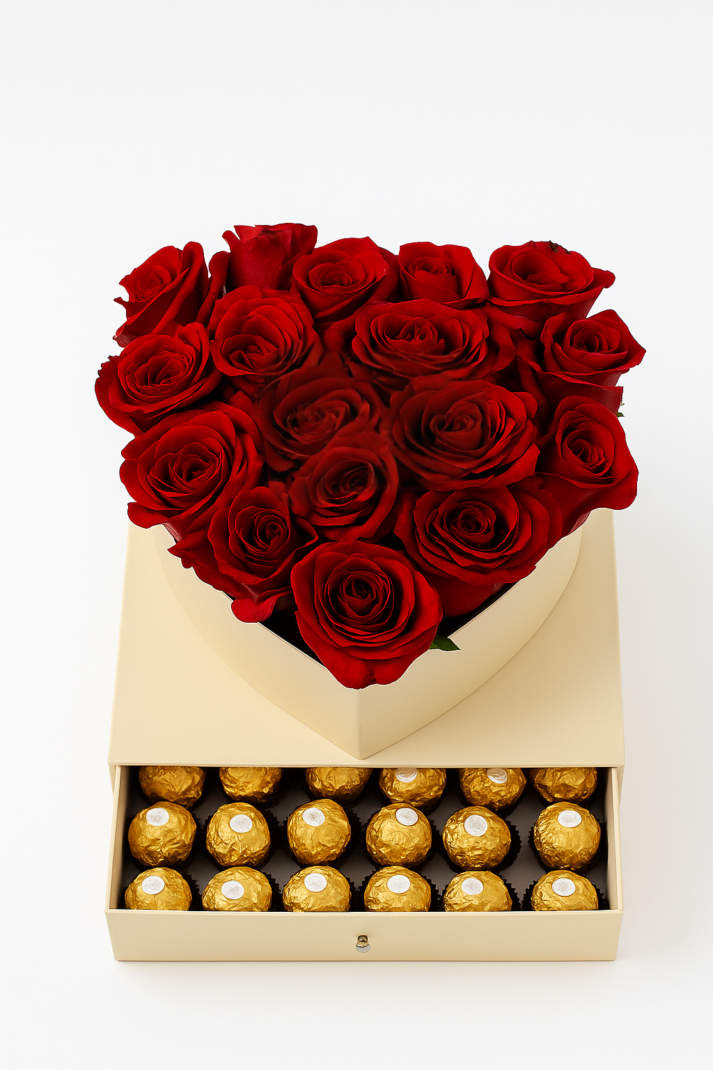 Ramchel - Heart-shaped box with roses and chocolates