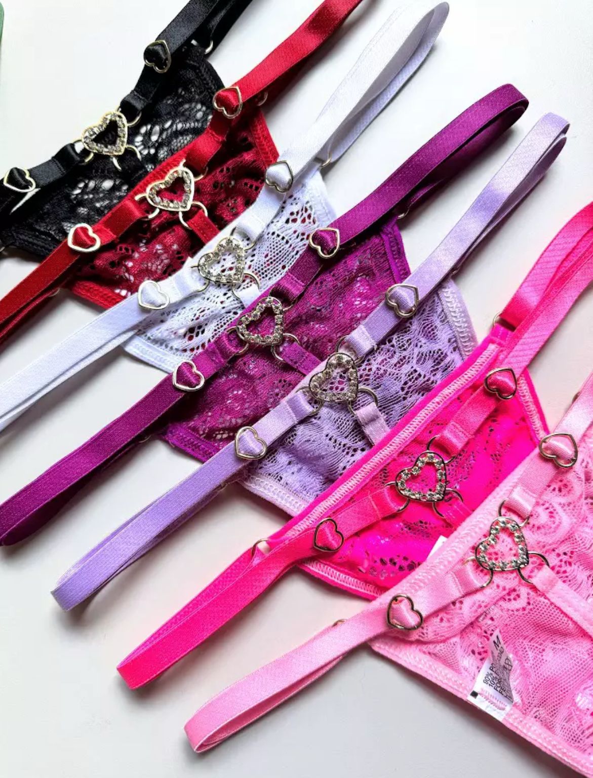 Tanga Sexy Coração Cravejado