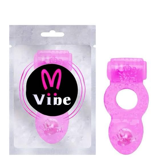 ANEL PENIANO COM VIBRADOR E PÉROLA
