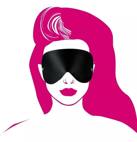 Venda Arredondada Preta Tapa Olho