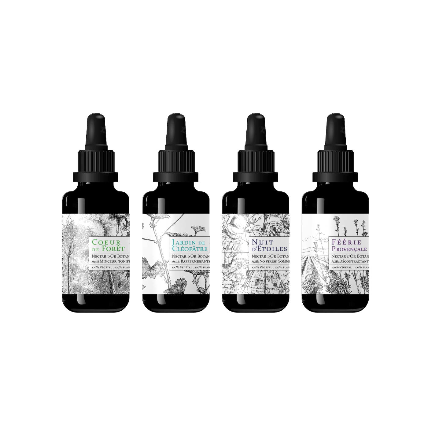 Pack Pro 4 Nectars d'Or Botanique Corps - Cabine