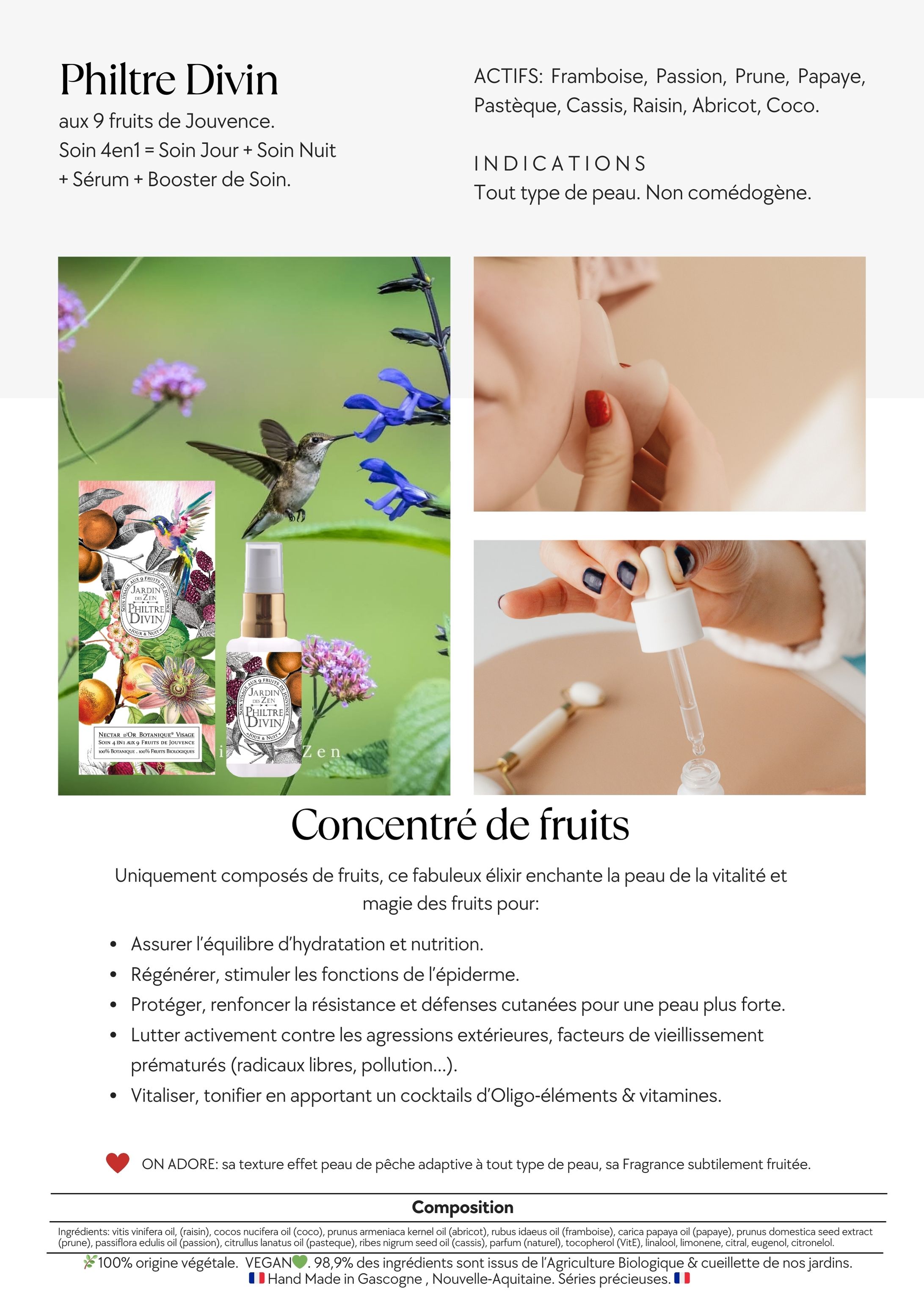 Philtre Divin - XL Cabine 9 fruits de Jouvence
