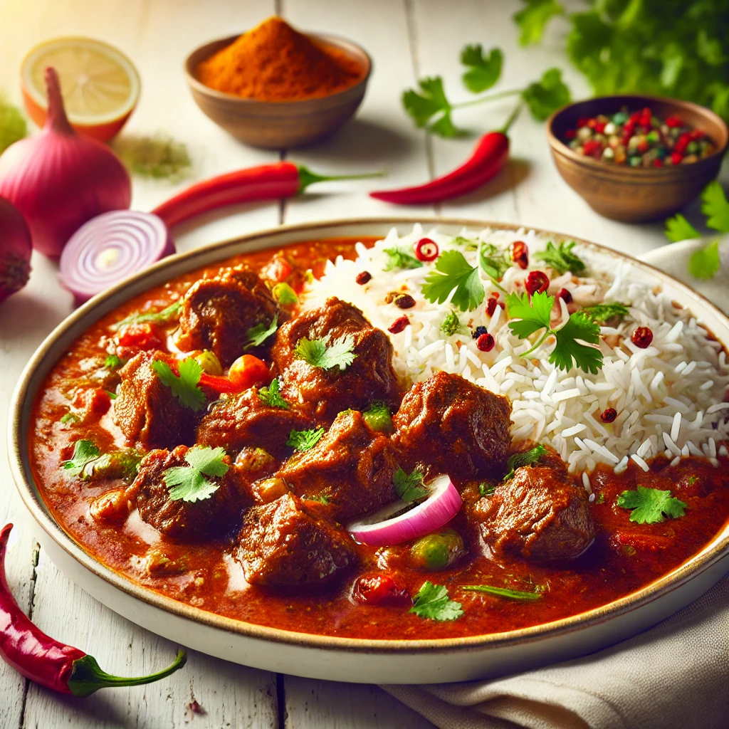 Goat Curry with rice