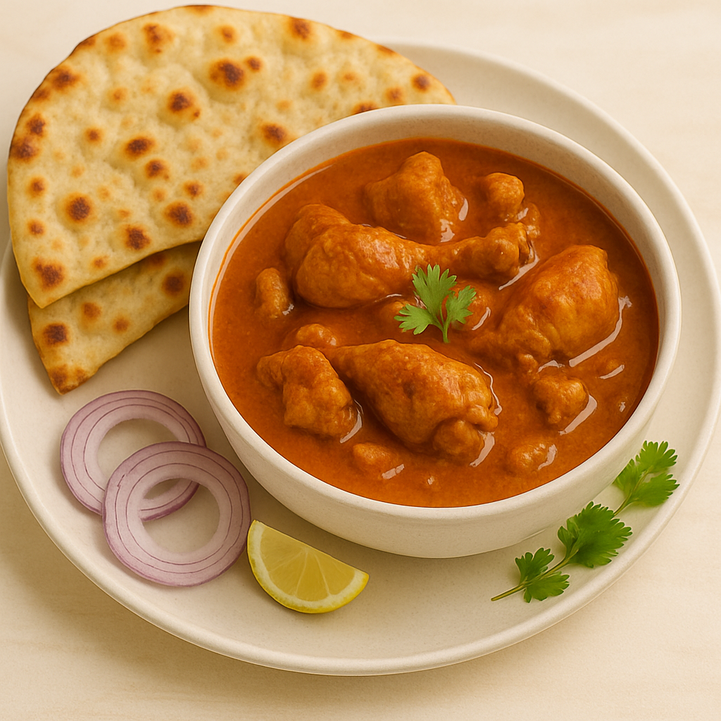 Chicken Curry (16 oz) + 2 Naan