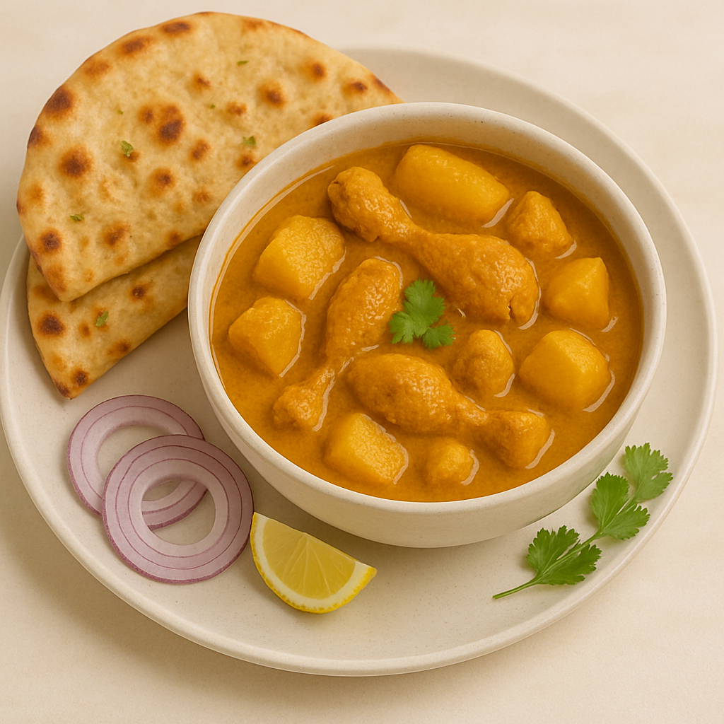 Chicken Korma (16 oz) + 2 Naan