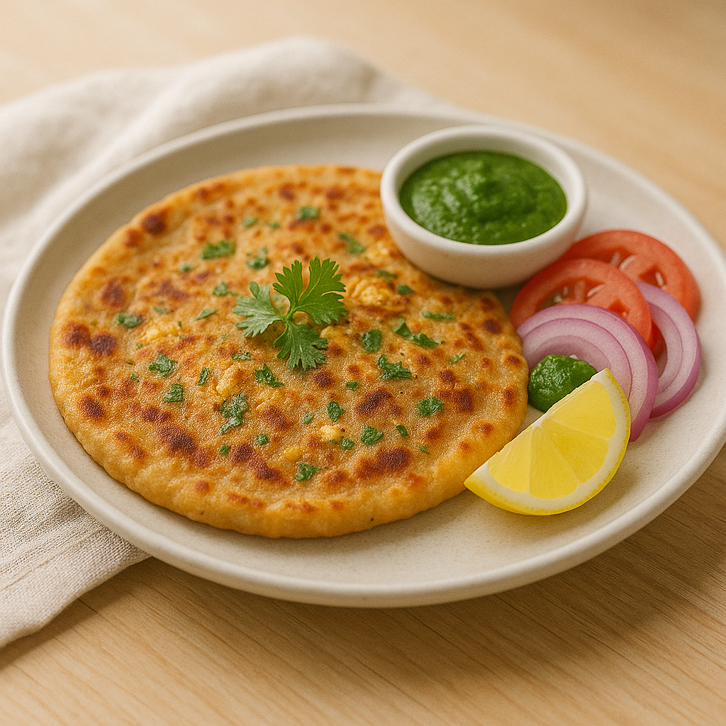 Paneer Paratha + Mixed Pickle + Dahi (8 oz)