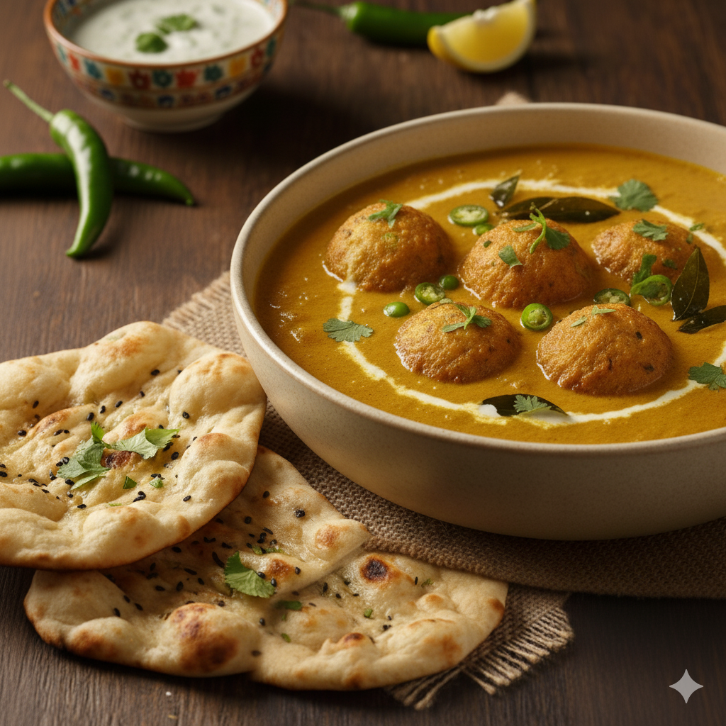  Kadi Pakora (16 oz) + 2 Naan