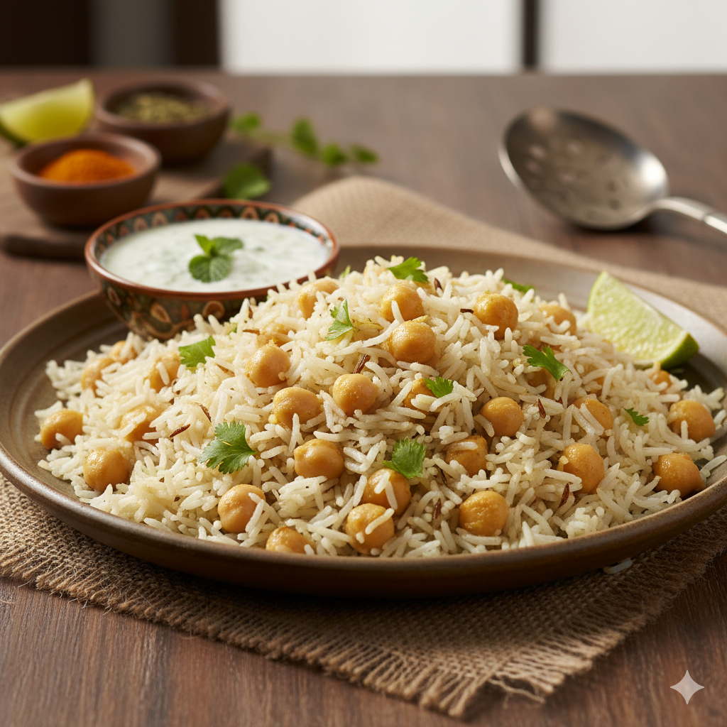 White Chana Rice