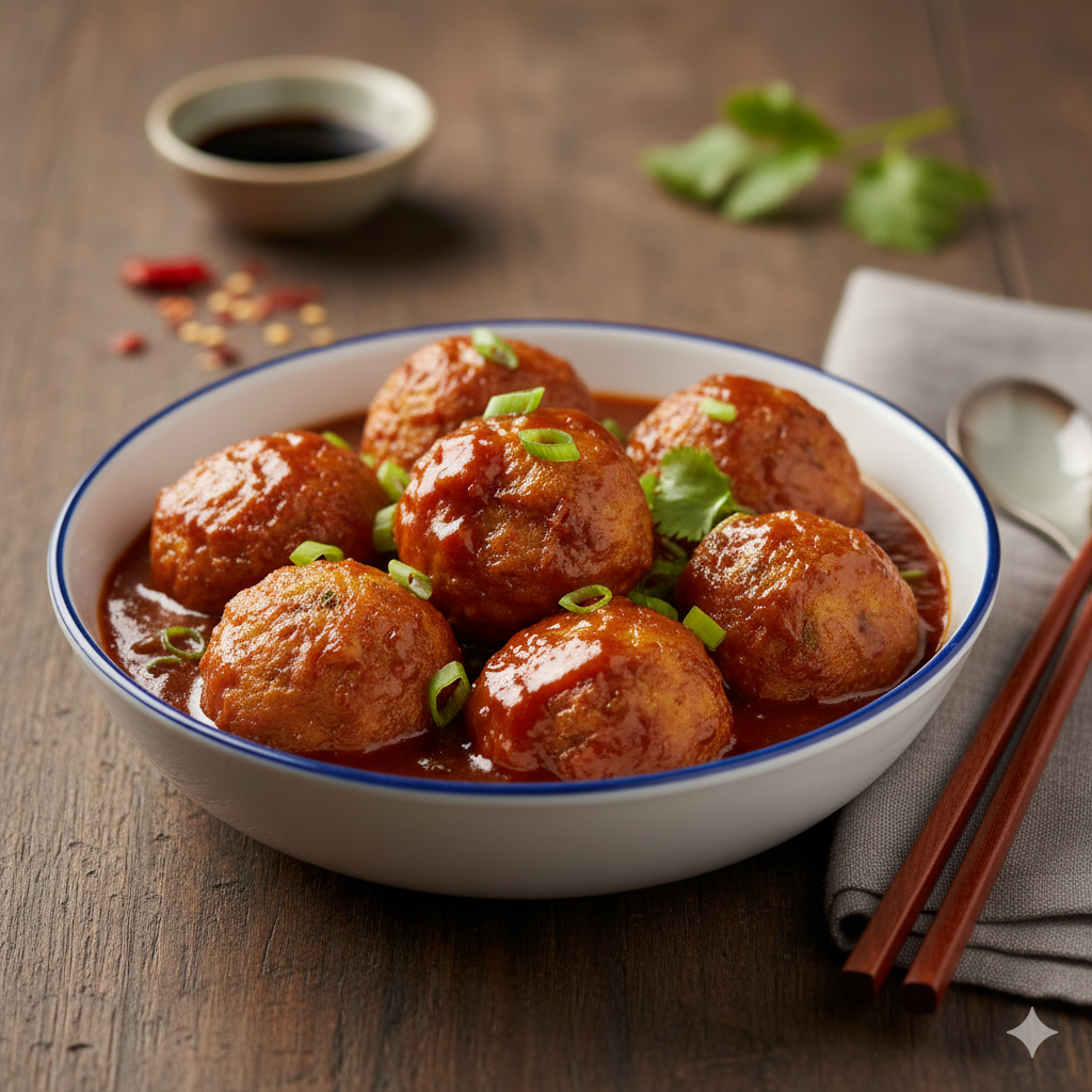 Veg Manchurian (Gravy) (8 oz)