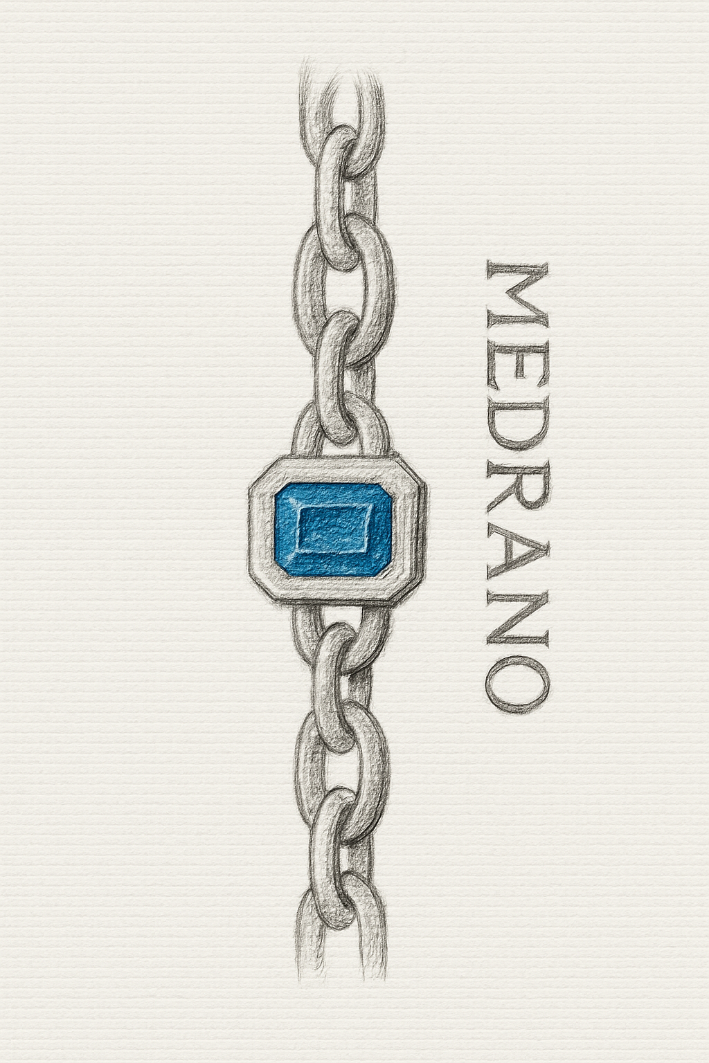 Link bracelet w royal topaz (Coming)