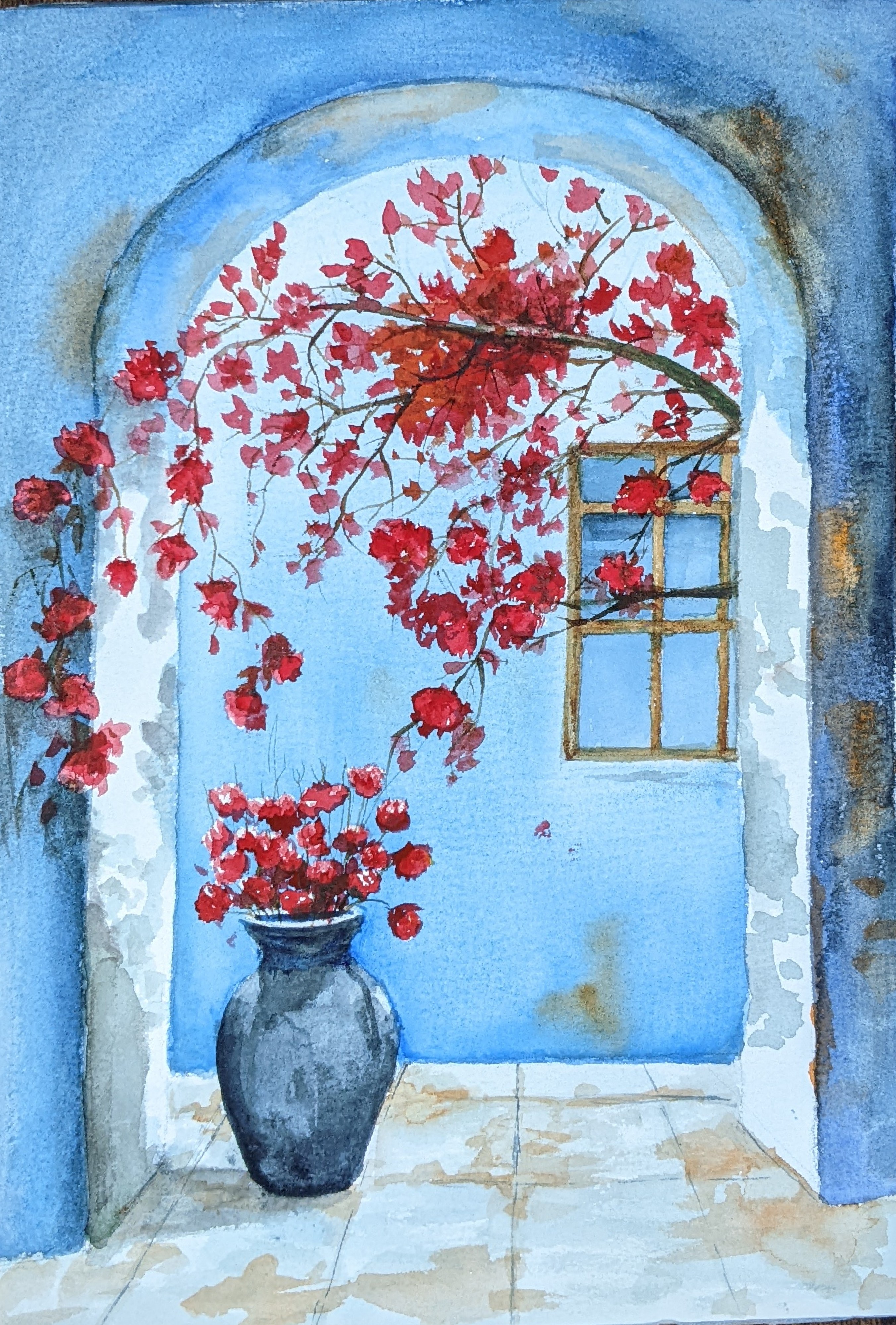 Hand-Painted watercolor 