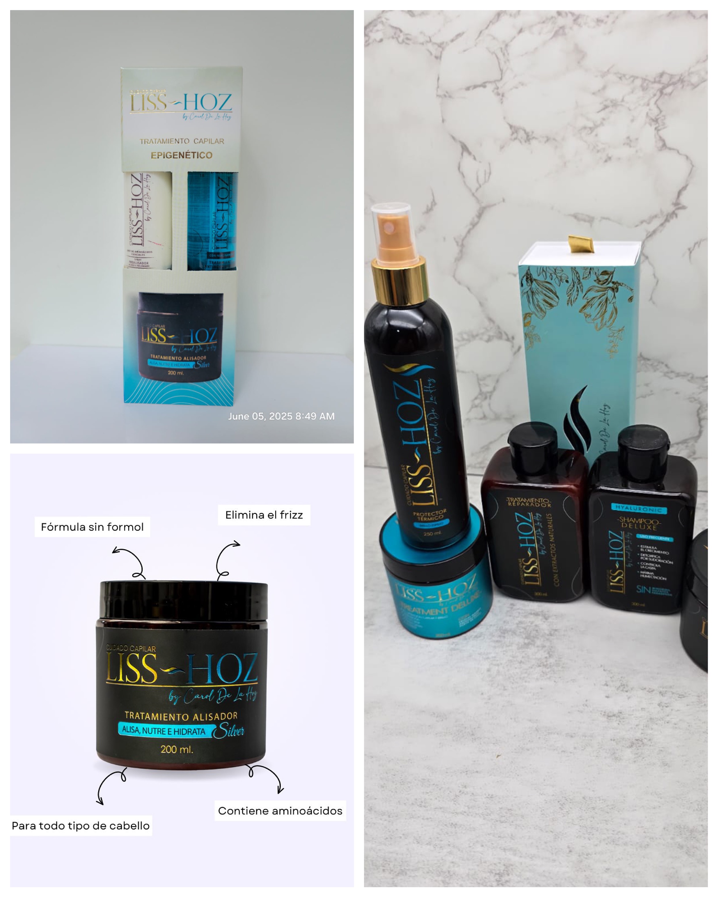 Servicio completo de tratamiento y productos de mantenimiento LISS-HOZ para su cabellos