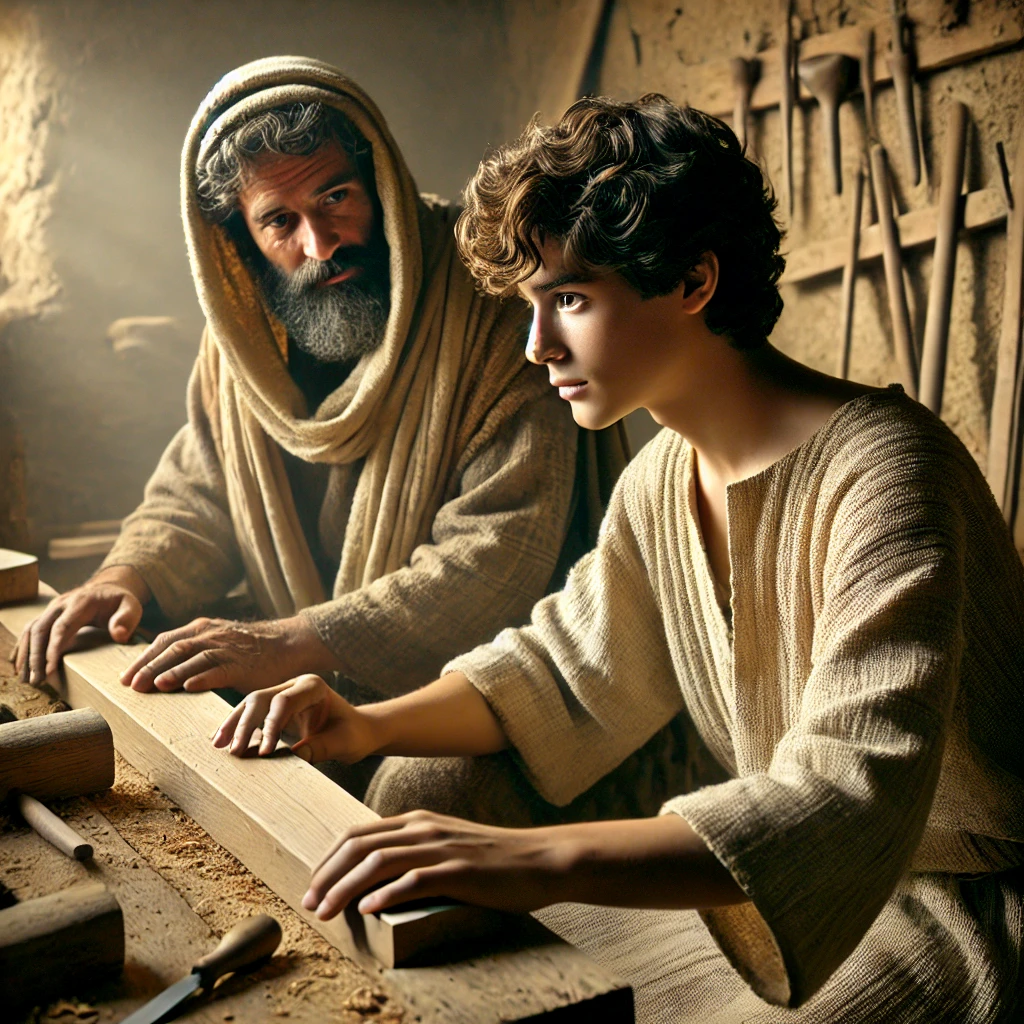 Joseph and the Young Christ | Workshop of Obedience