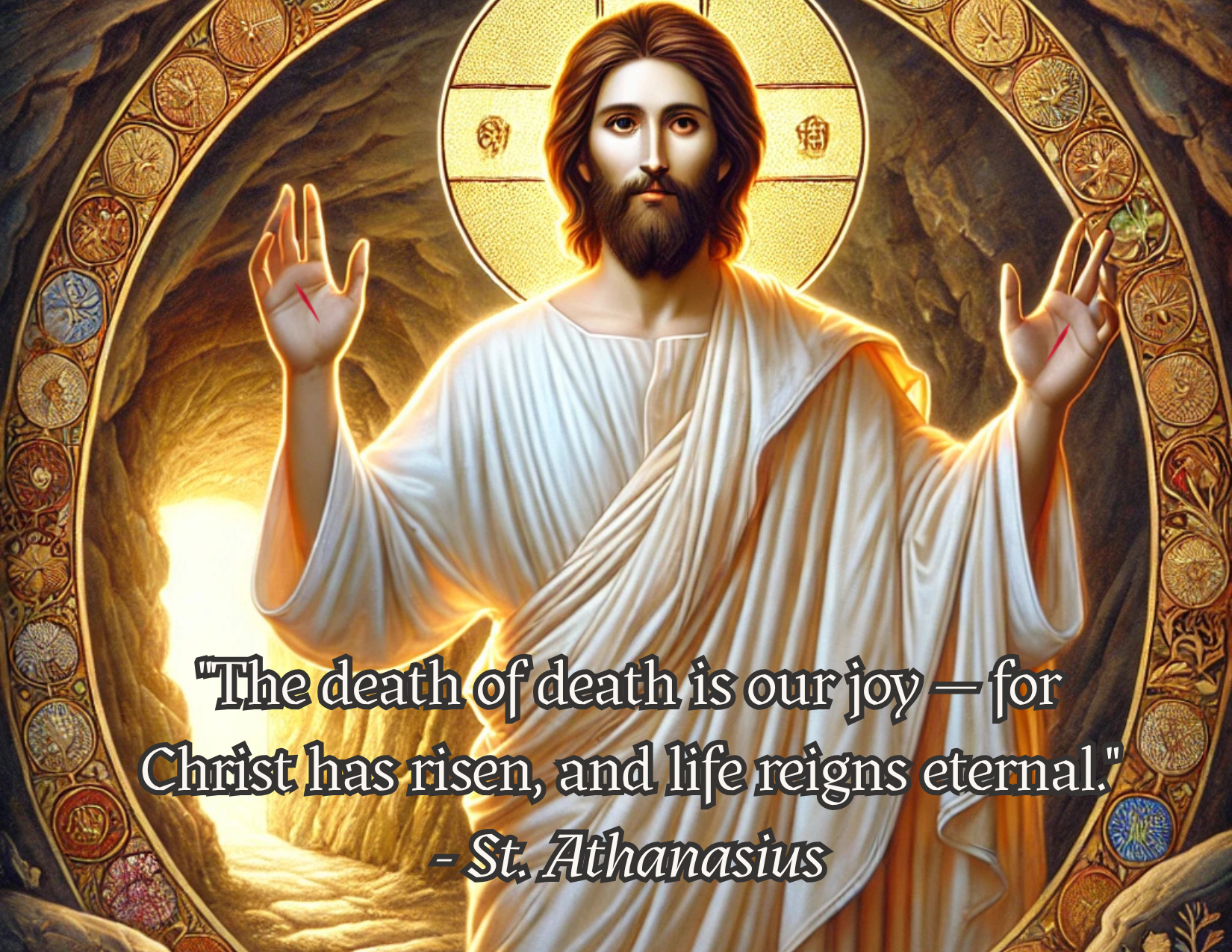 Risen Christ Easter Postcard 