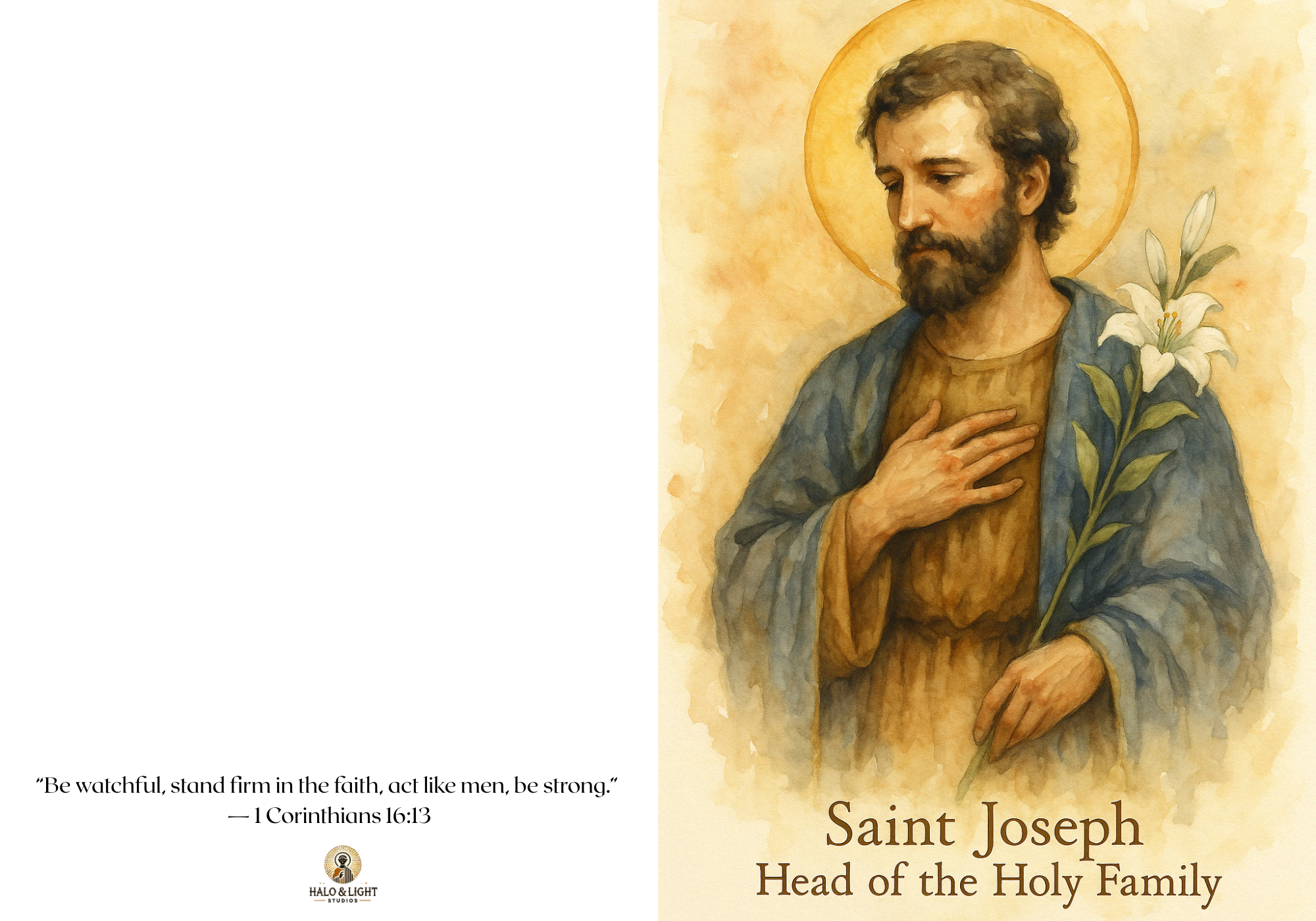 St. Joseph | Father’s Day Spiritual Bouquet Card 
