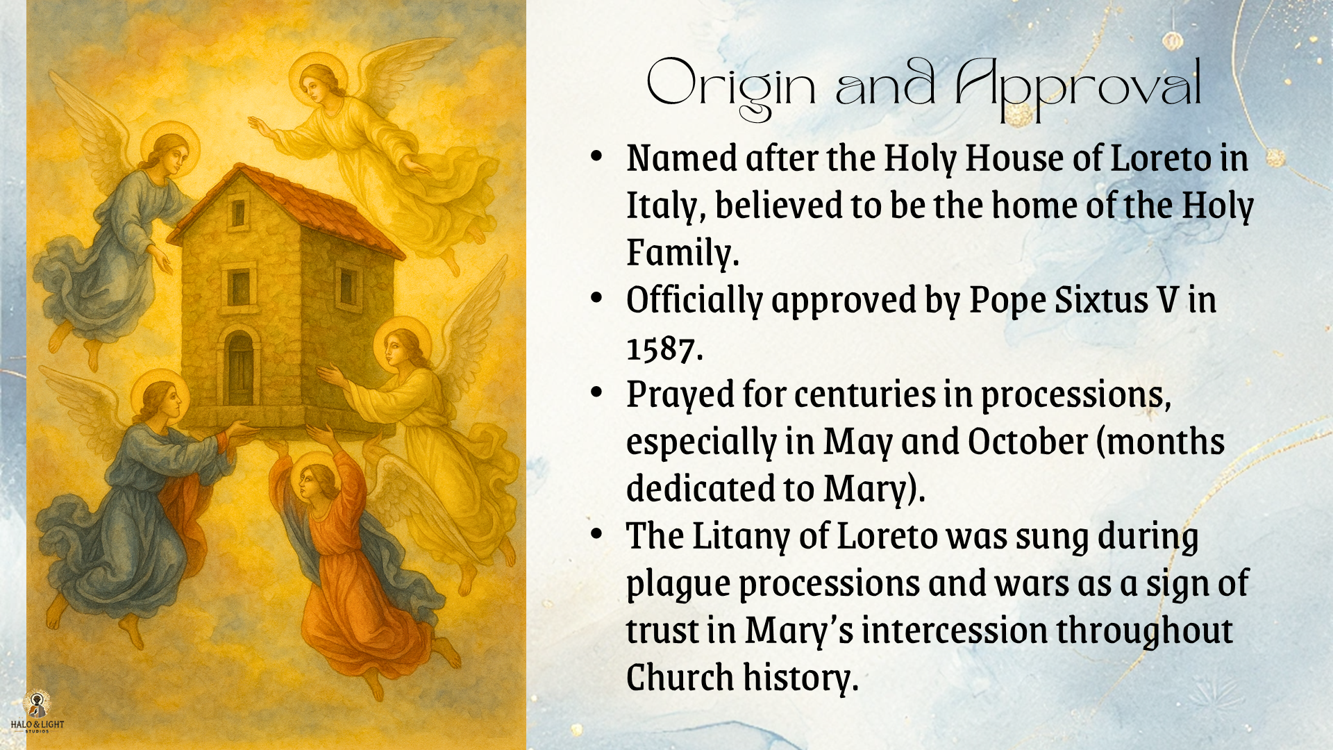 Litany of Loreto Presentation – Marian Devotion with Original Artwork