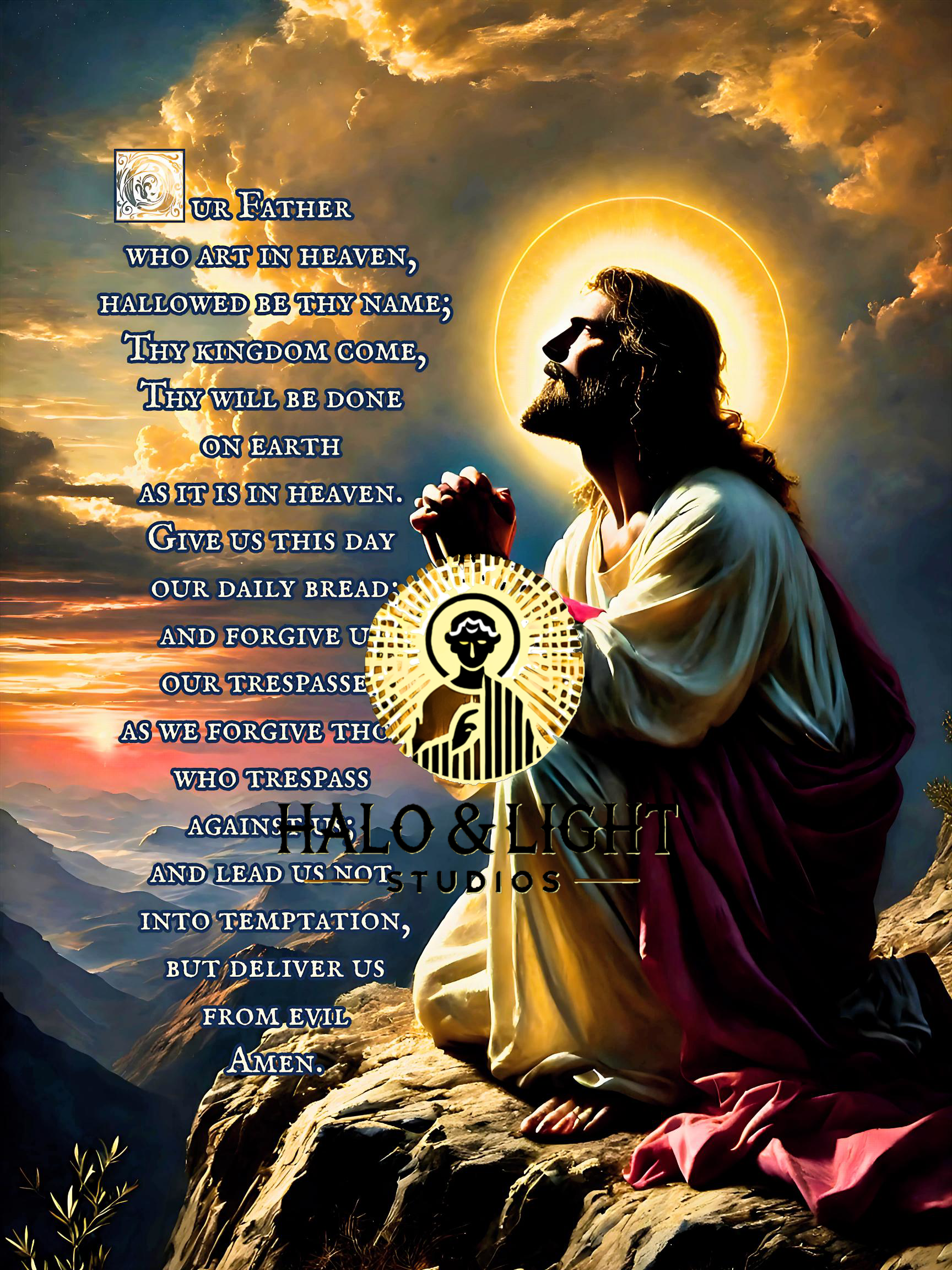Jesus Praying the Our Father 
