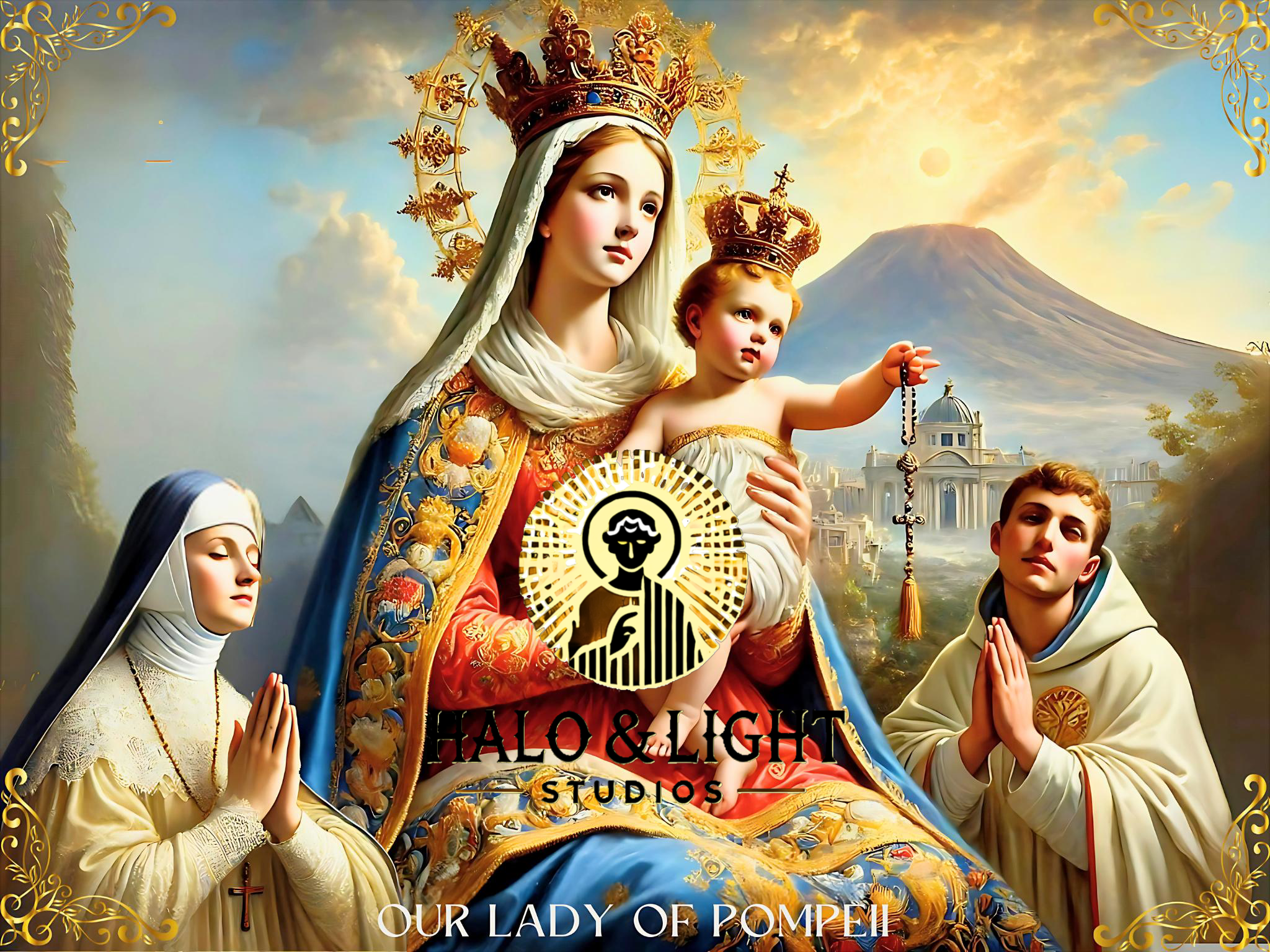 Our Lady of Pompeii with St. Catherine of Siena and St. Dominic 