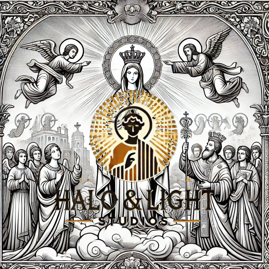Glorious Mysteries - Coloring Pages with Virtues