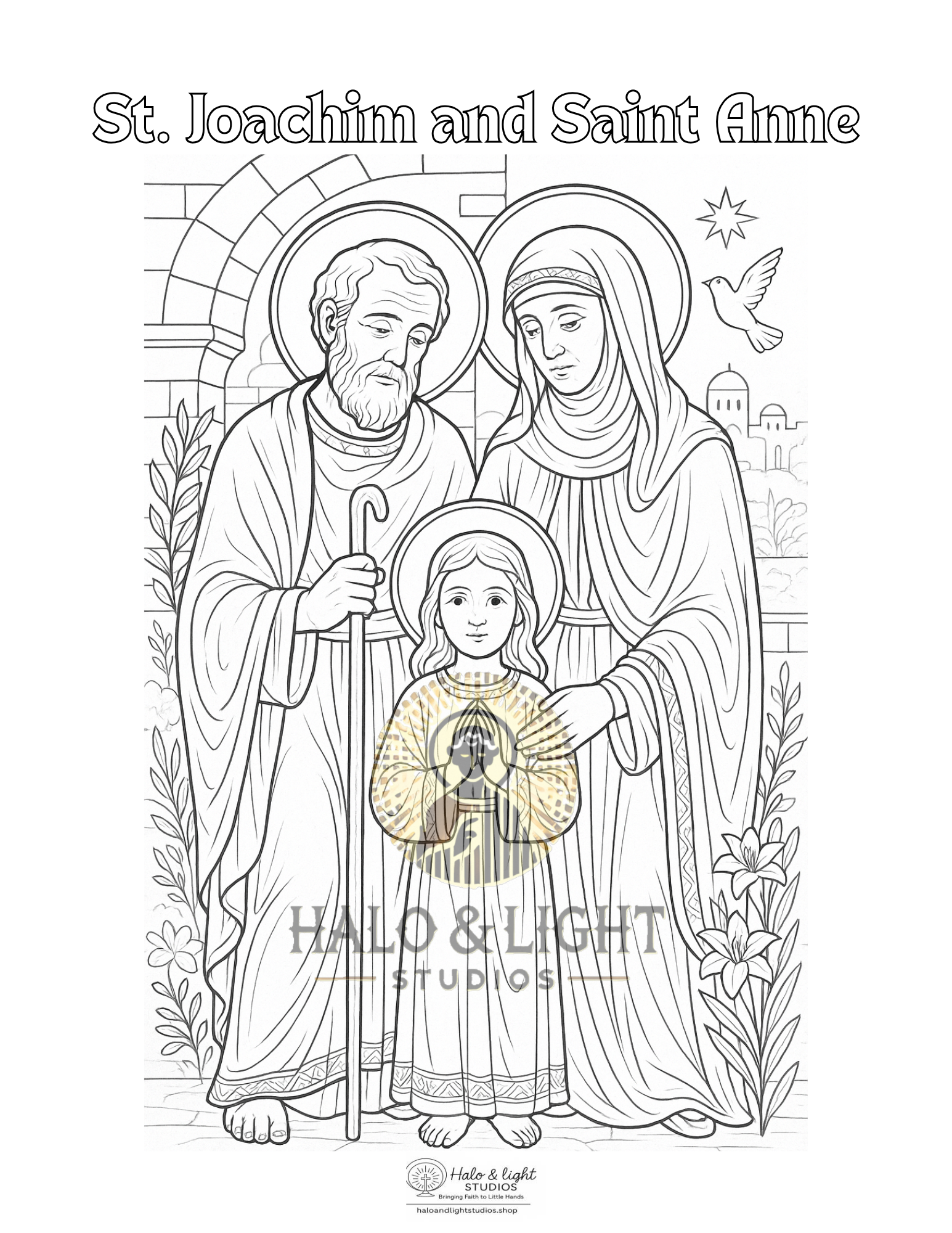 Walking with the Saints – July Edition Coloring Book