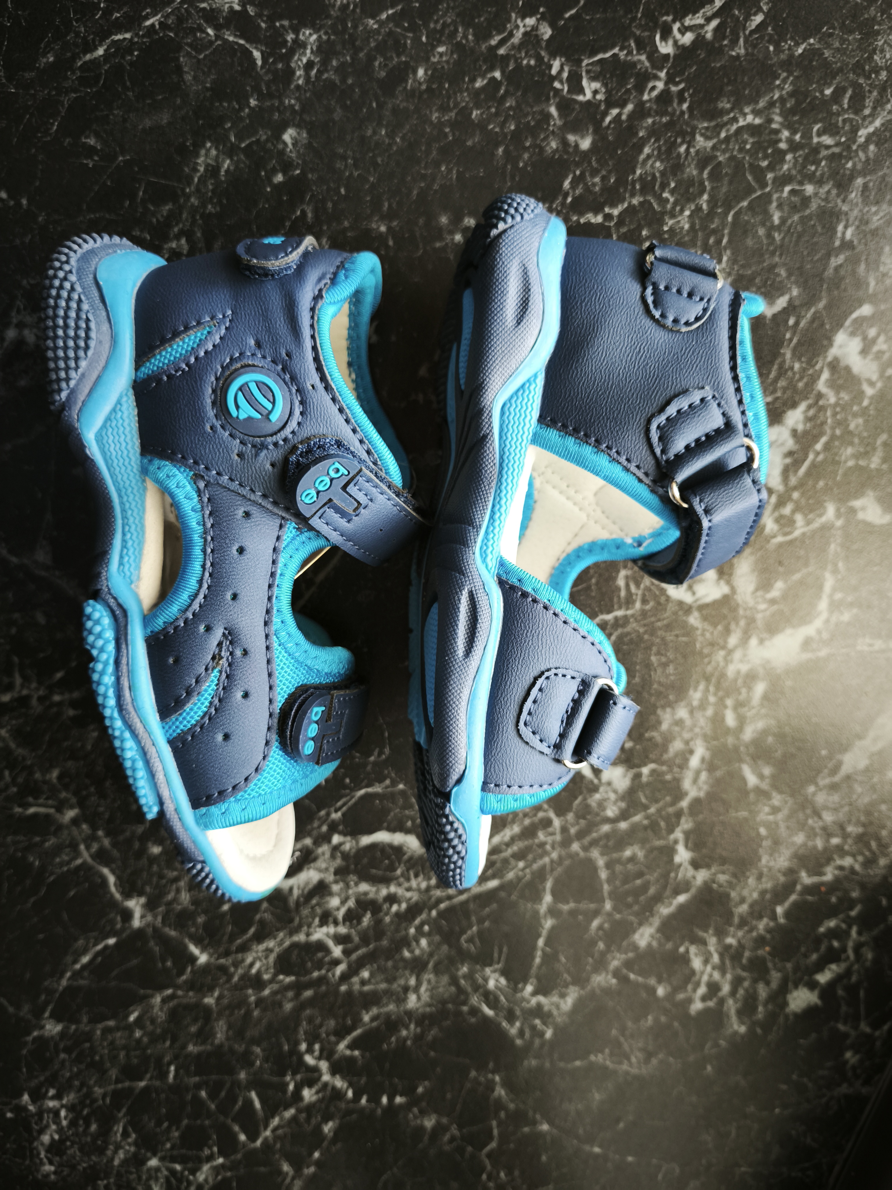 Mėlynos basutės odiniu vidpadžiu Clibee 25-30