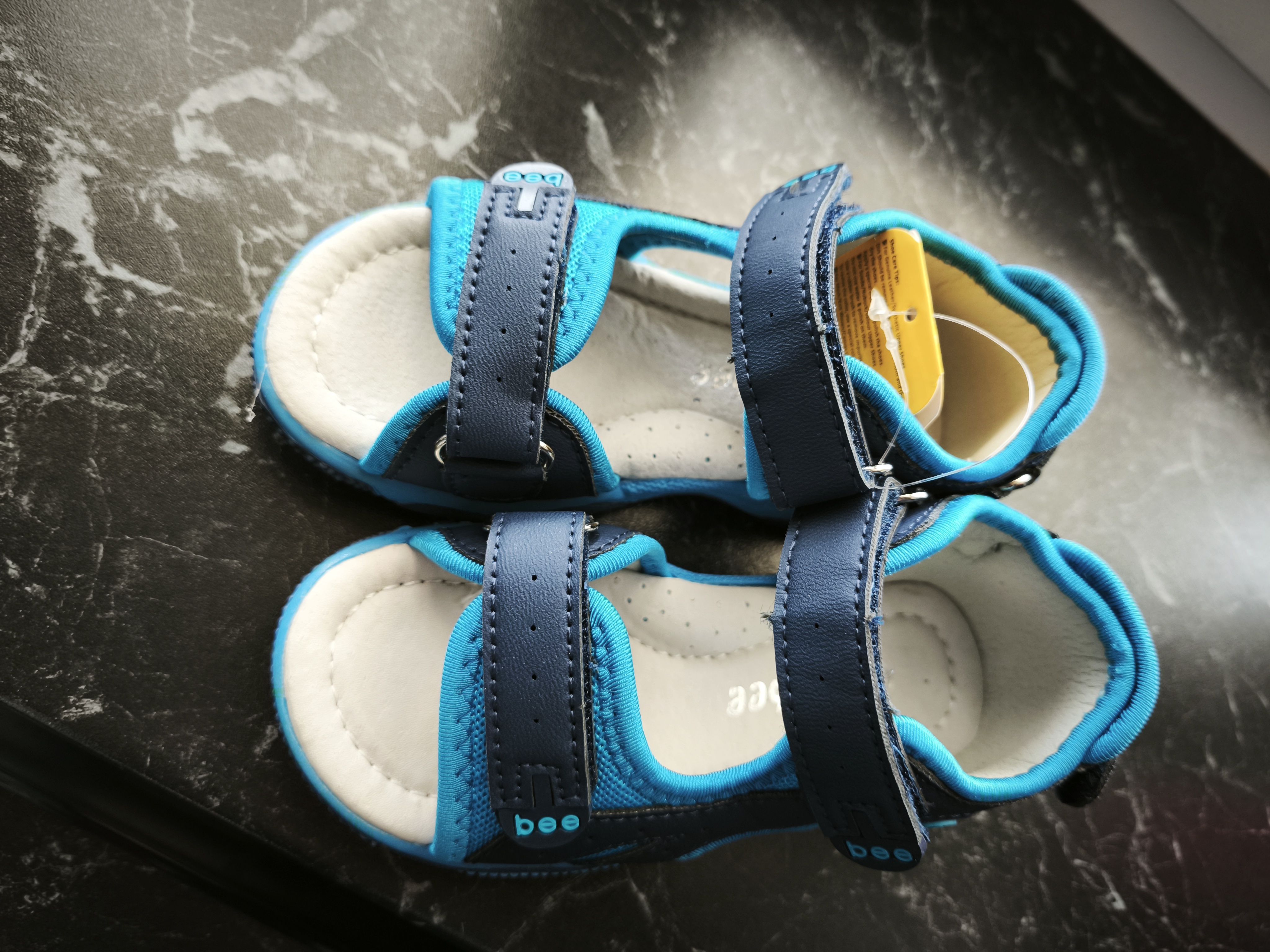 Mėlynos basutės odiniu vidpadžiu Clibee 25-30