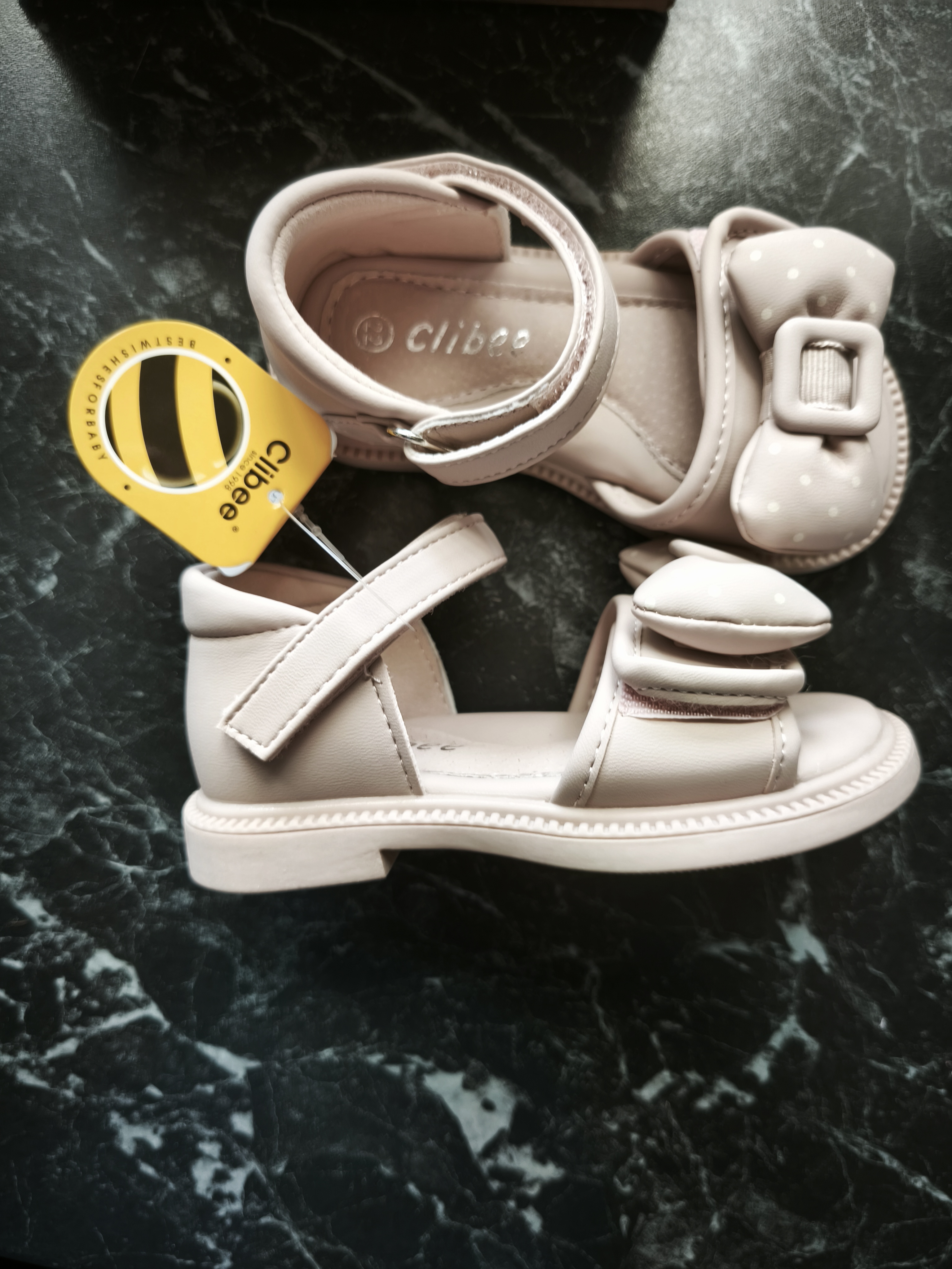 Vaikiškos basutės su kaspinuku Clibee 22-27