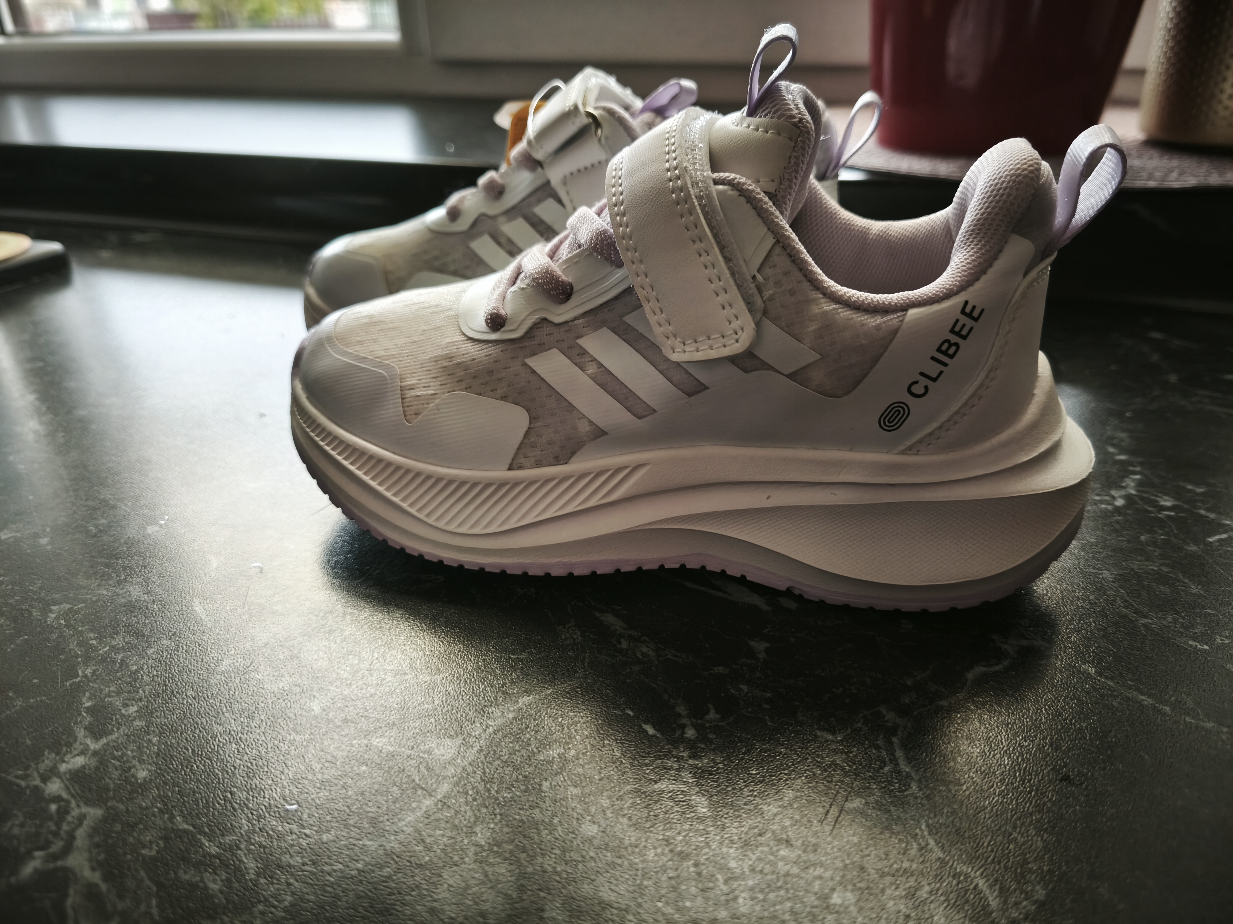 Balti sportbatukai mergaitėms Clibee 27-32