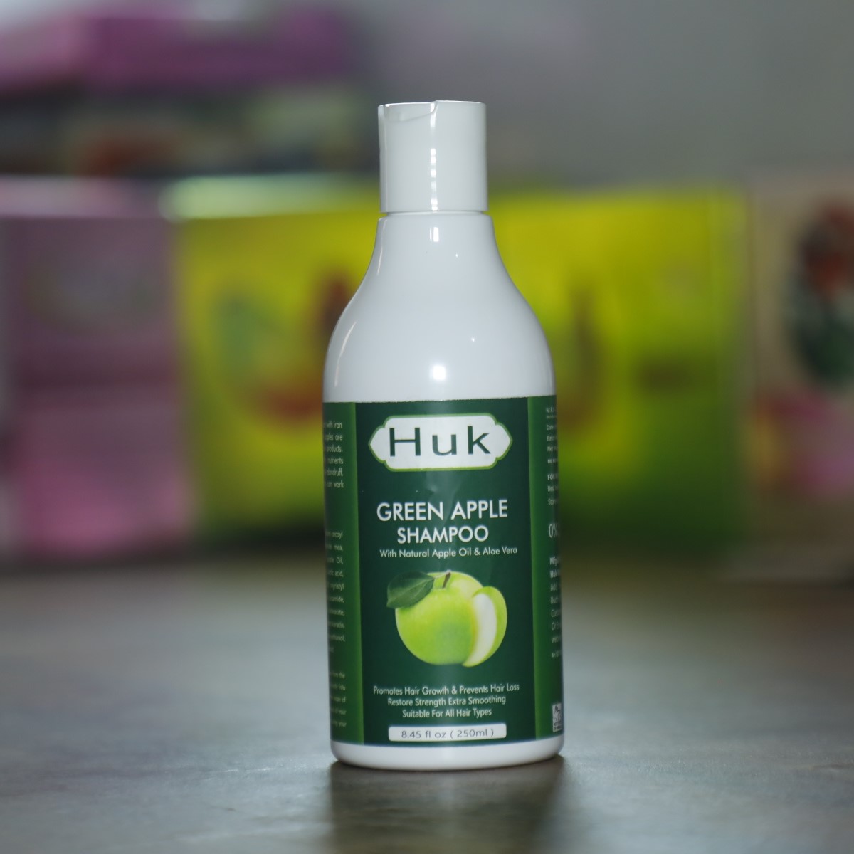 Huk Green Apple Shampoo – Soft, Shiny & Healthy Hair Naturally