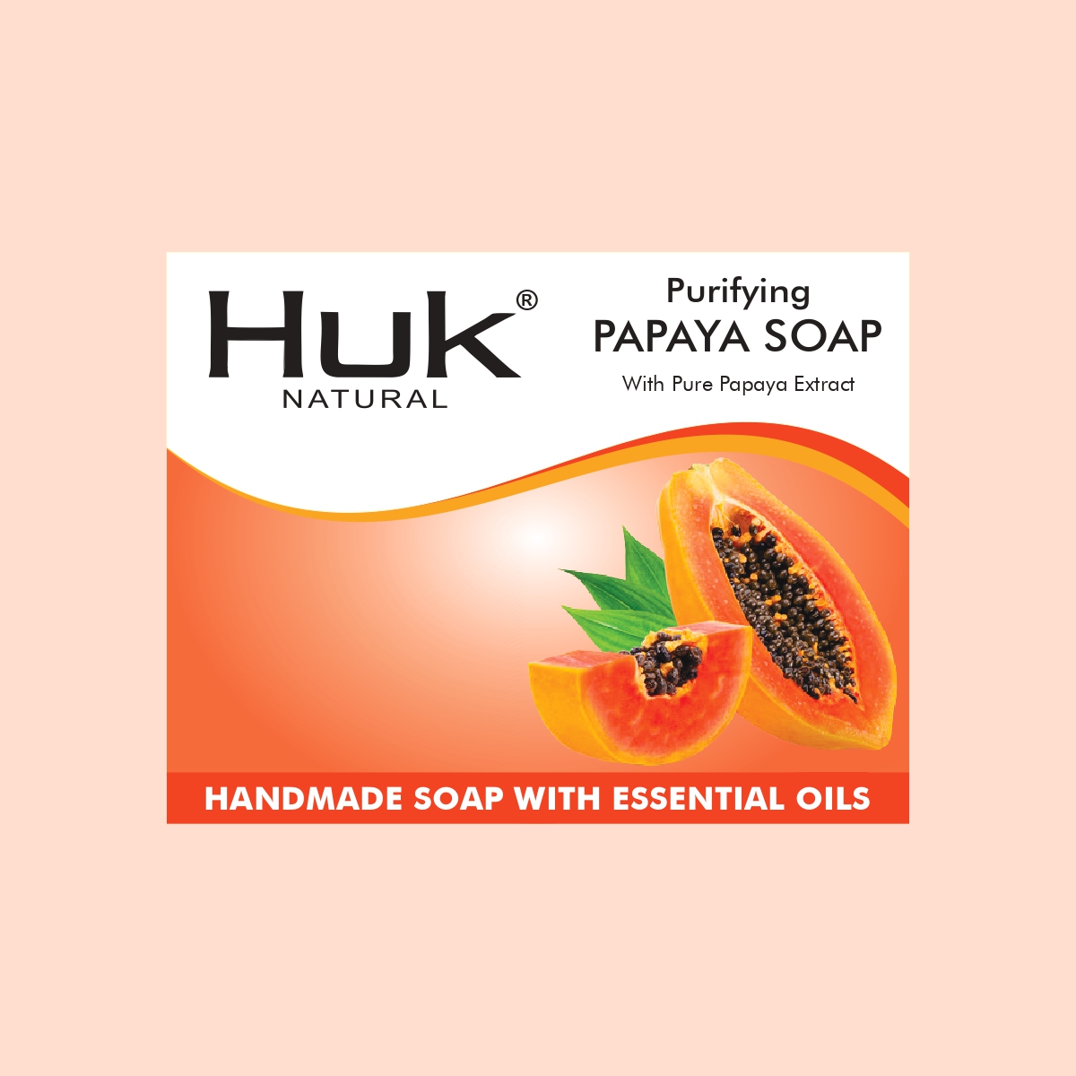 Huk Natural Papaya Soap – Gentle Exfoliation & Glowing Skin with Papaya Extracts
