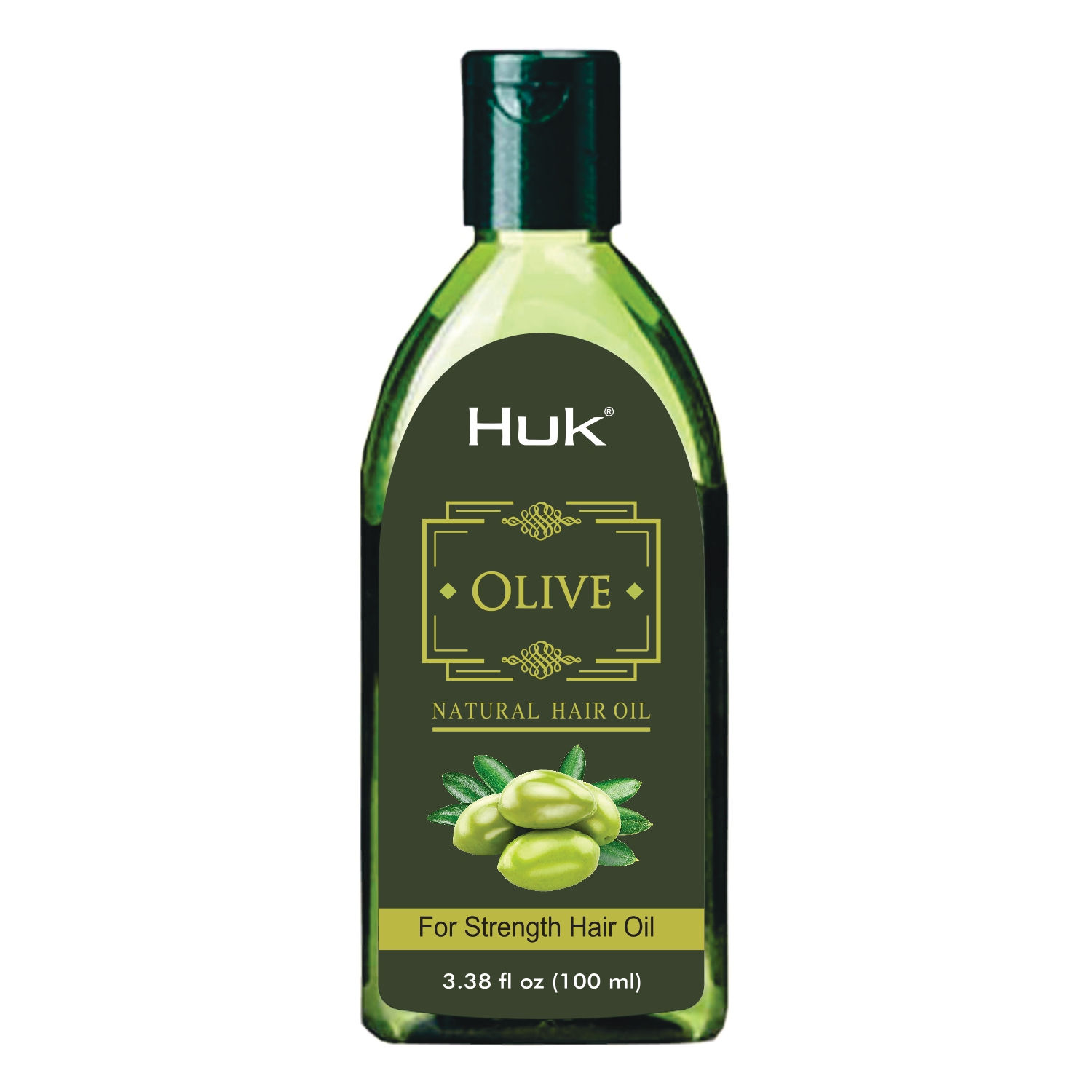 Huk Olive Hair Oil – Nourishing Care for Strong, Smooth & Healthy Hair