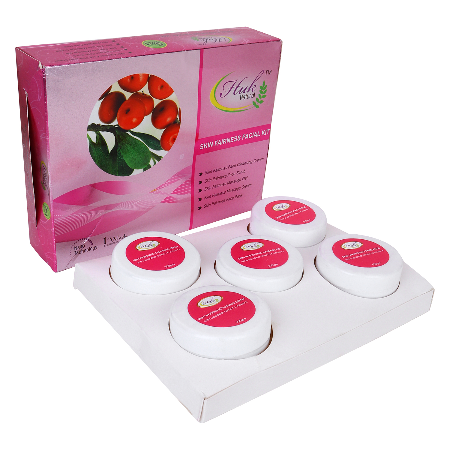Huk Skin Whitening Facial Kit – Brightening, Hydrating & Glowing Skin Care
