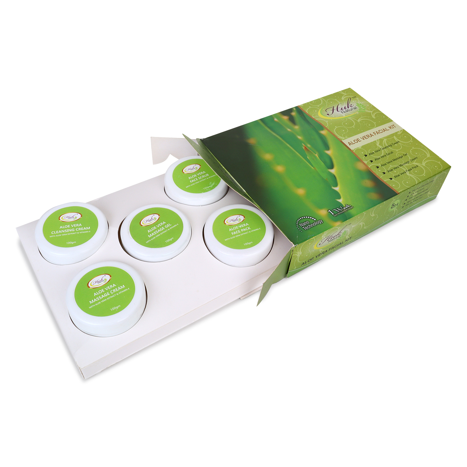 Huk Aloe Vera Facial Kit with Vitamin E & Aloe Vera