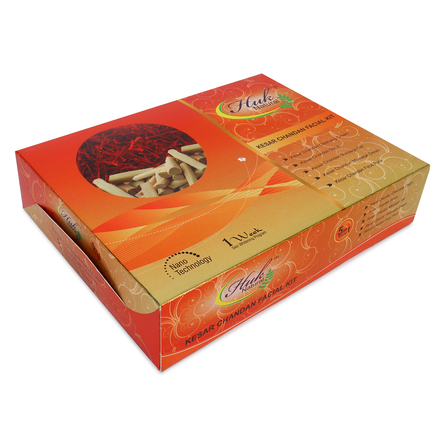 Huk Kesar Chandan Facial Kit With Sandalwood Oil
