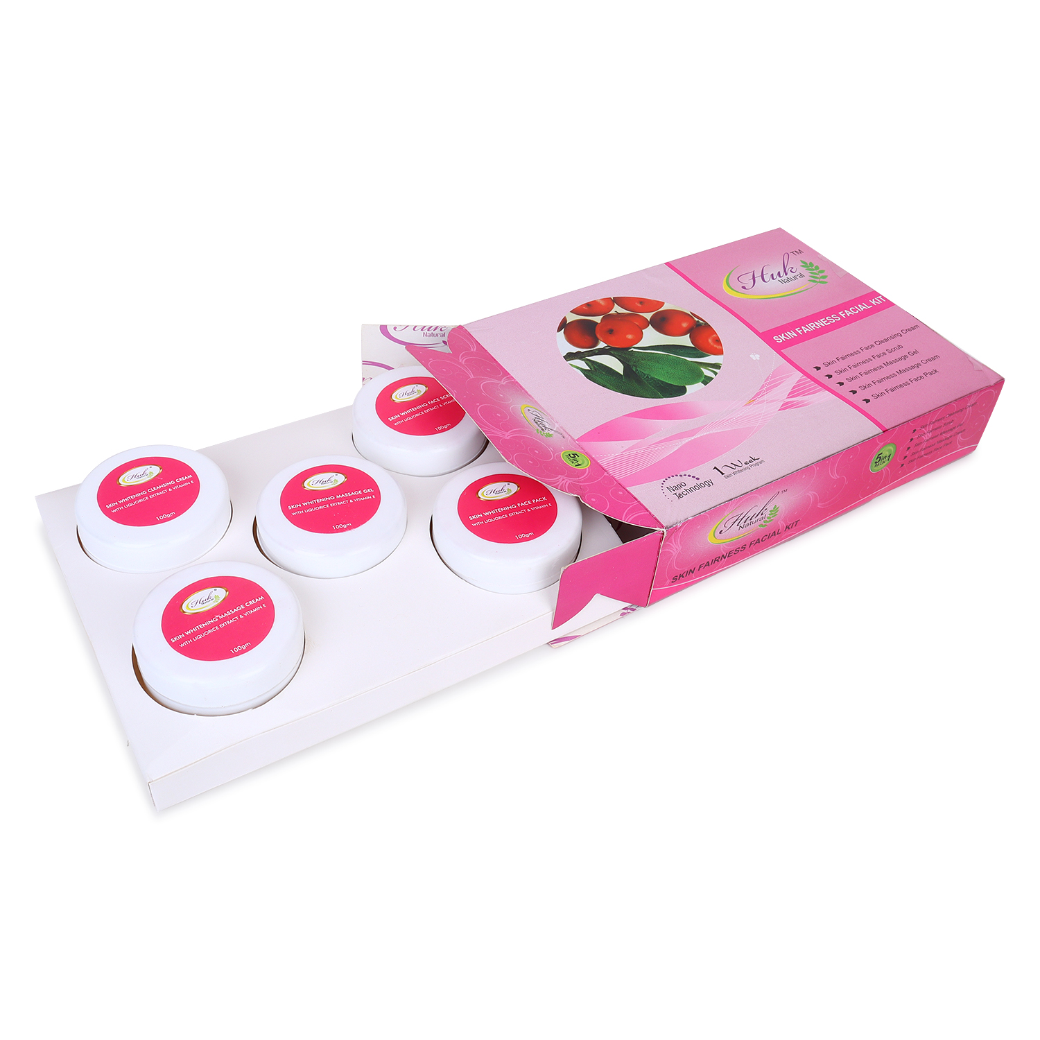 Huk Skin Fairness Facial Kit with Licorice Extract