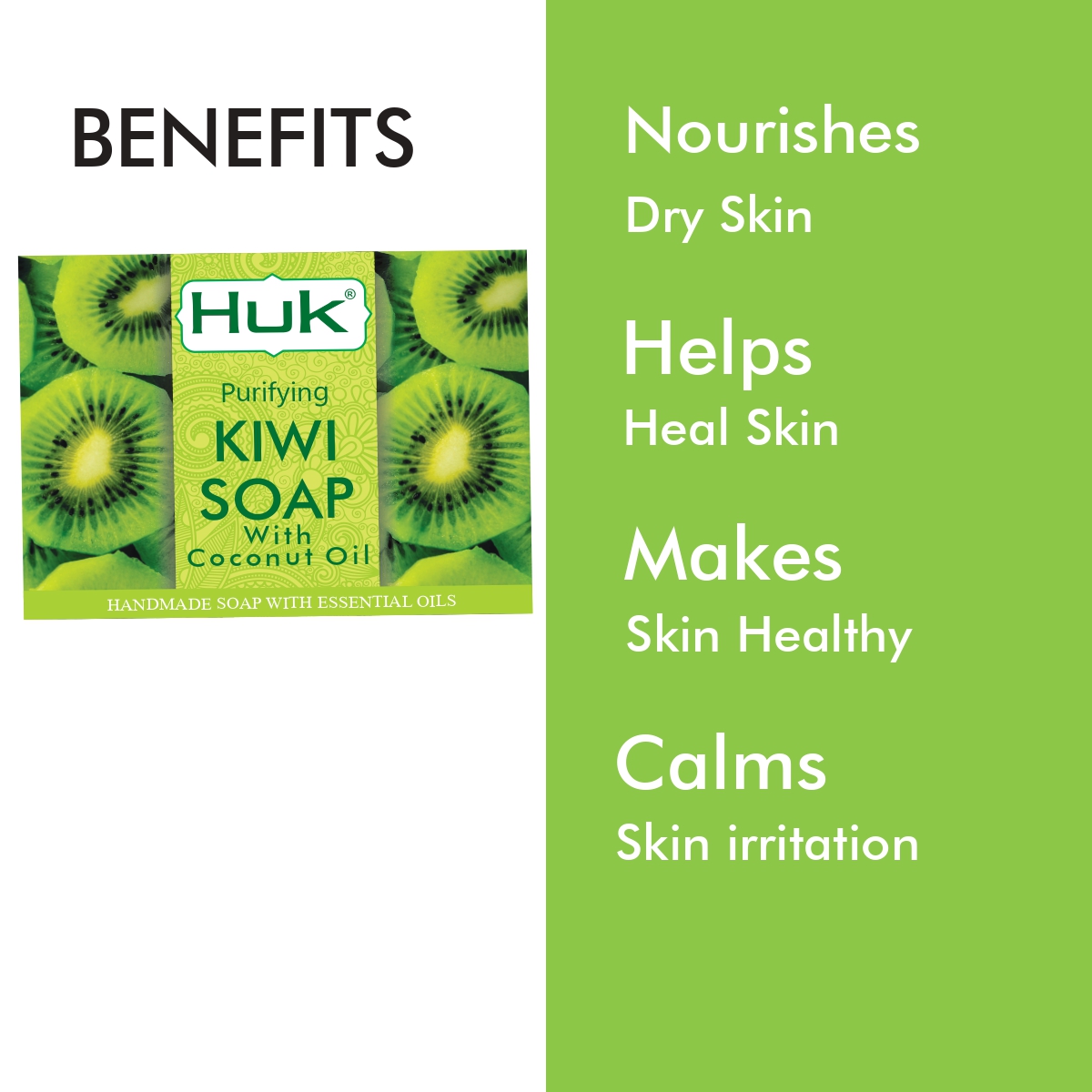 Huk Purifying Kiwi Soap – Clean, Fresh & Nourished Skin