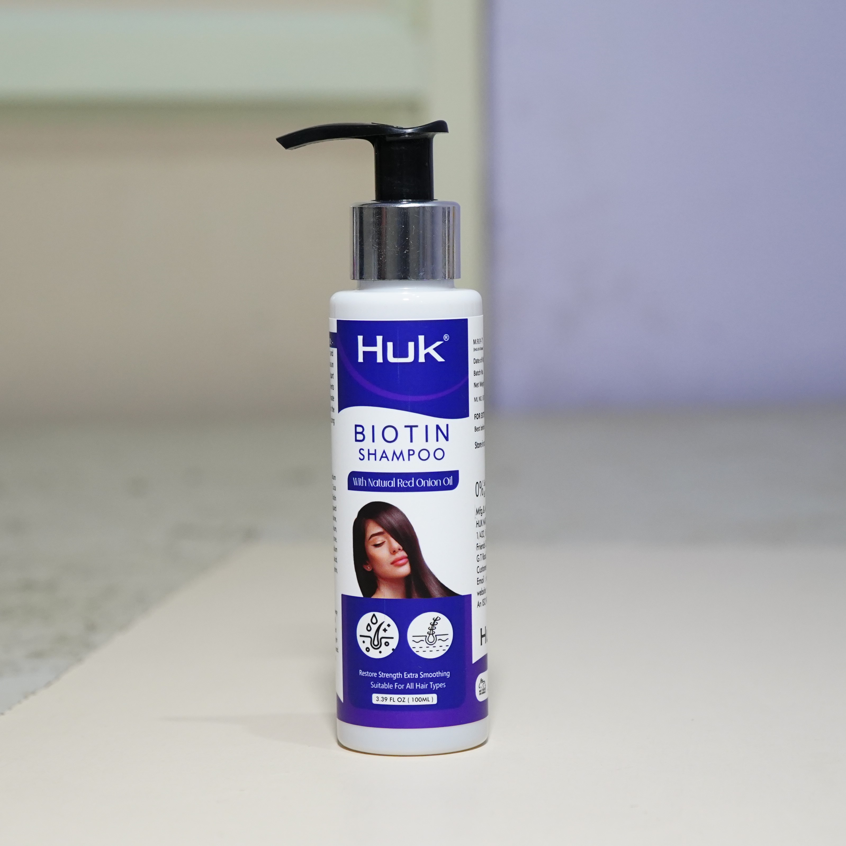Huk Biotin Shampoo – Strengthen & Promote Healthy Hair Growth
