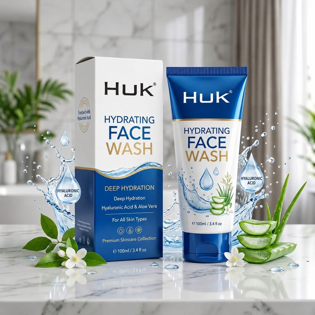 Huk Hydrating Face Wash | Deep Cleansing & Hydration