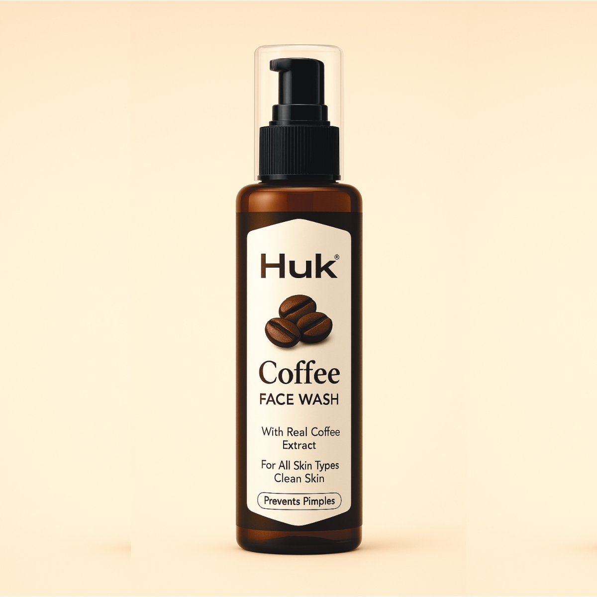 Huk Coffee Face Wash – Deep Cleansing & Refreshing Glow