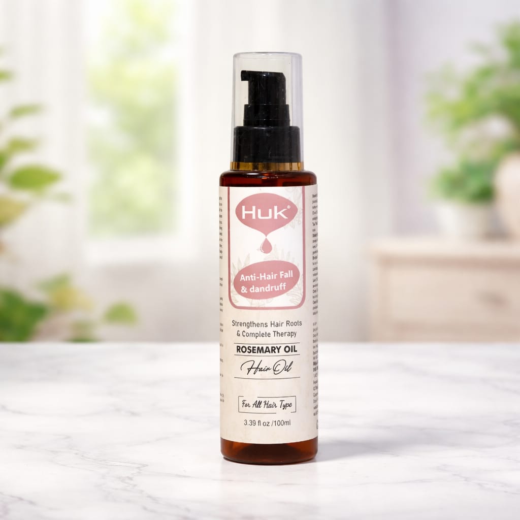Huk Rosemary Hair Oil – For Strong, Healthy & Nourished Hair