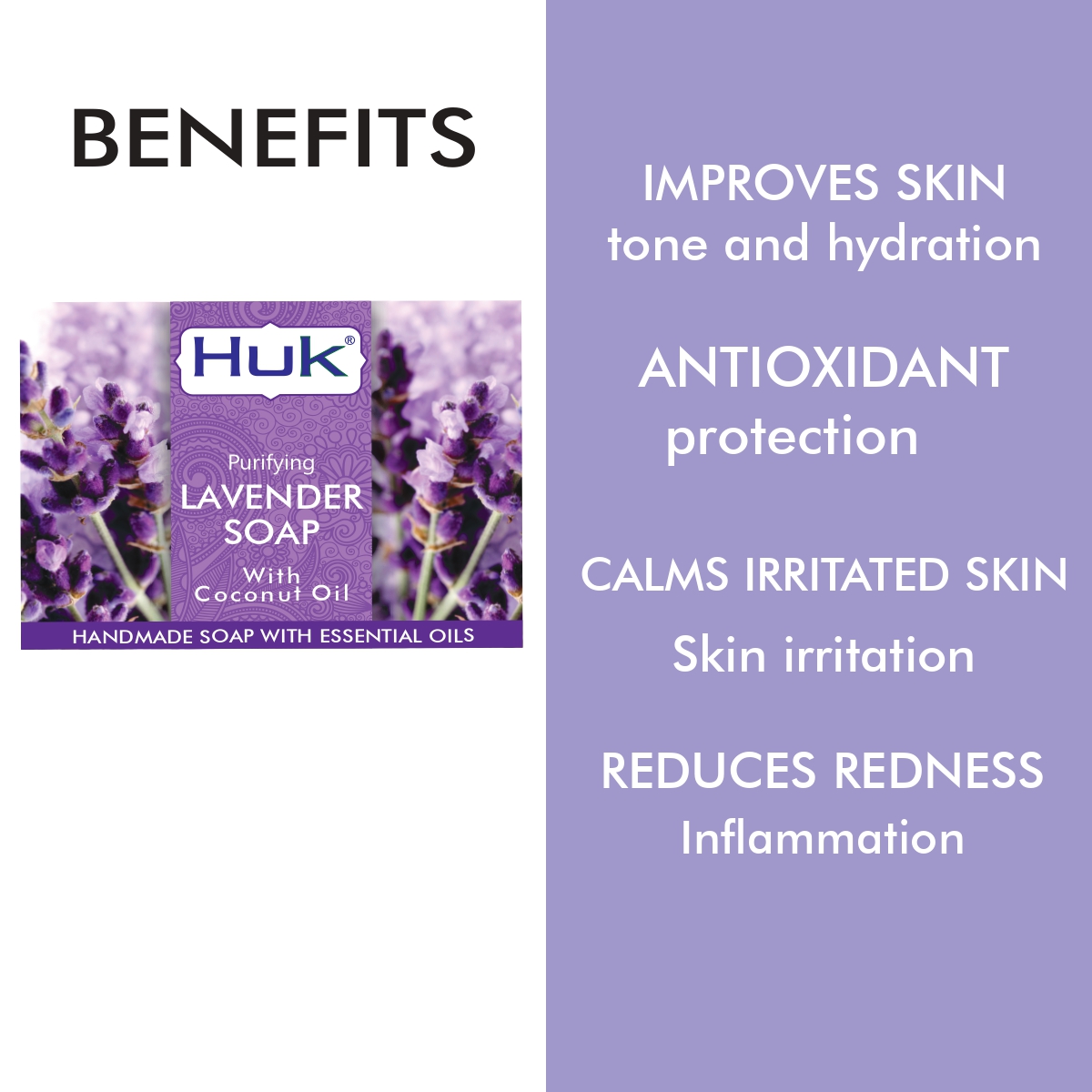 Huk Purifying Lavender Soap – Calm, Fresh & Nourished Skin