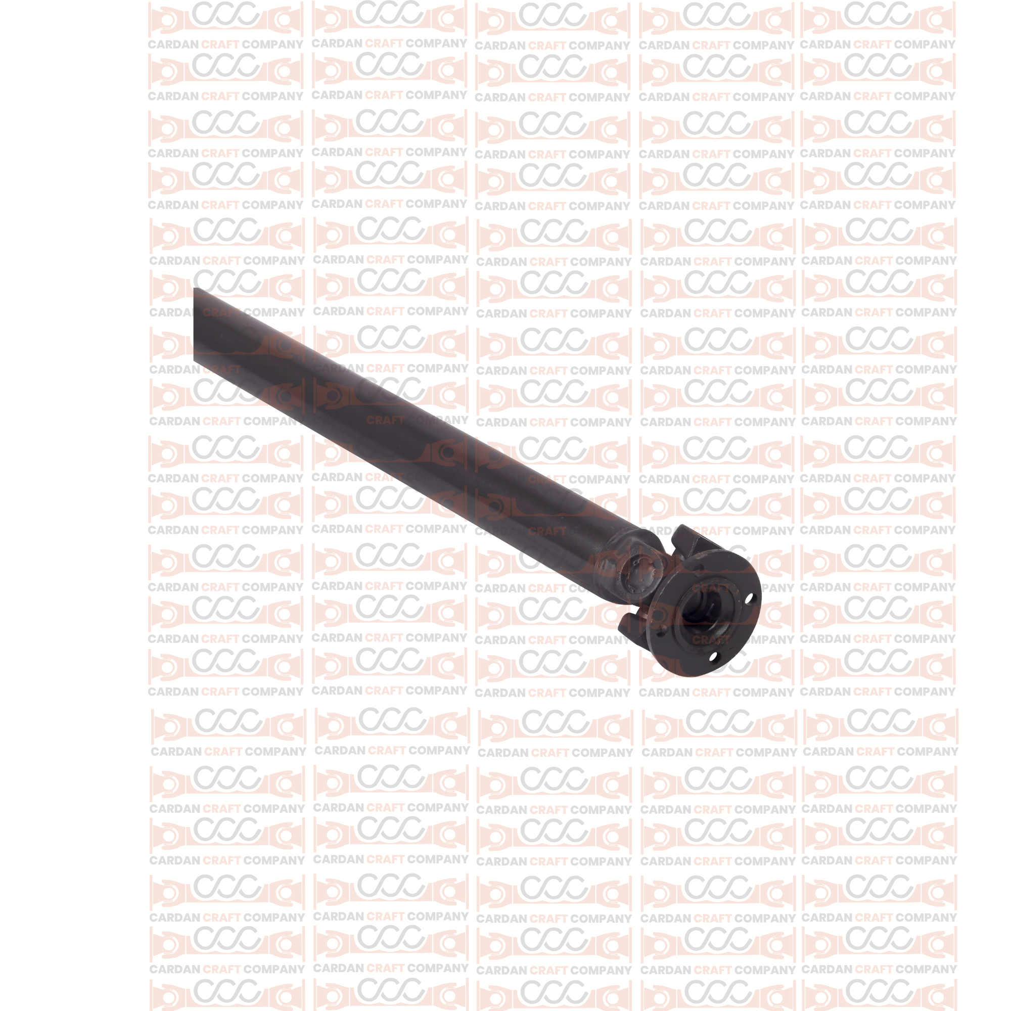 Propeller shaft with flange with hole