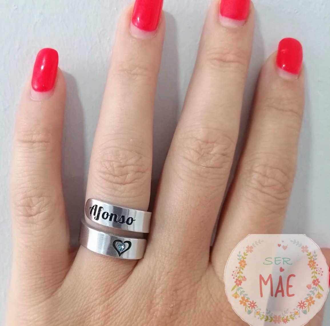 Anel Duplo Personalizado