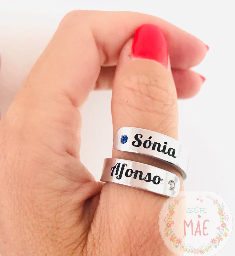 Anel Duplo Personalizado