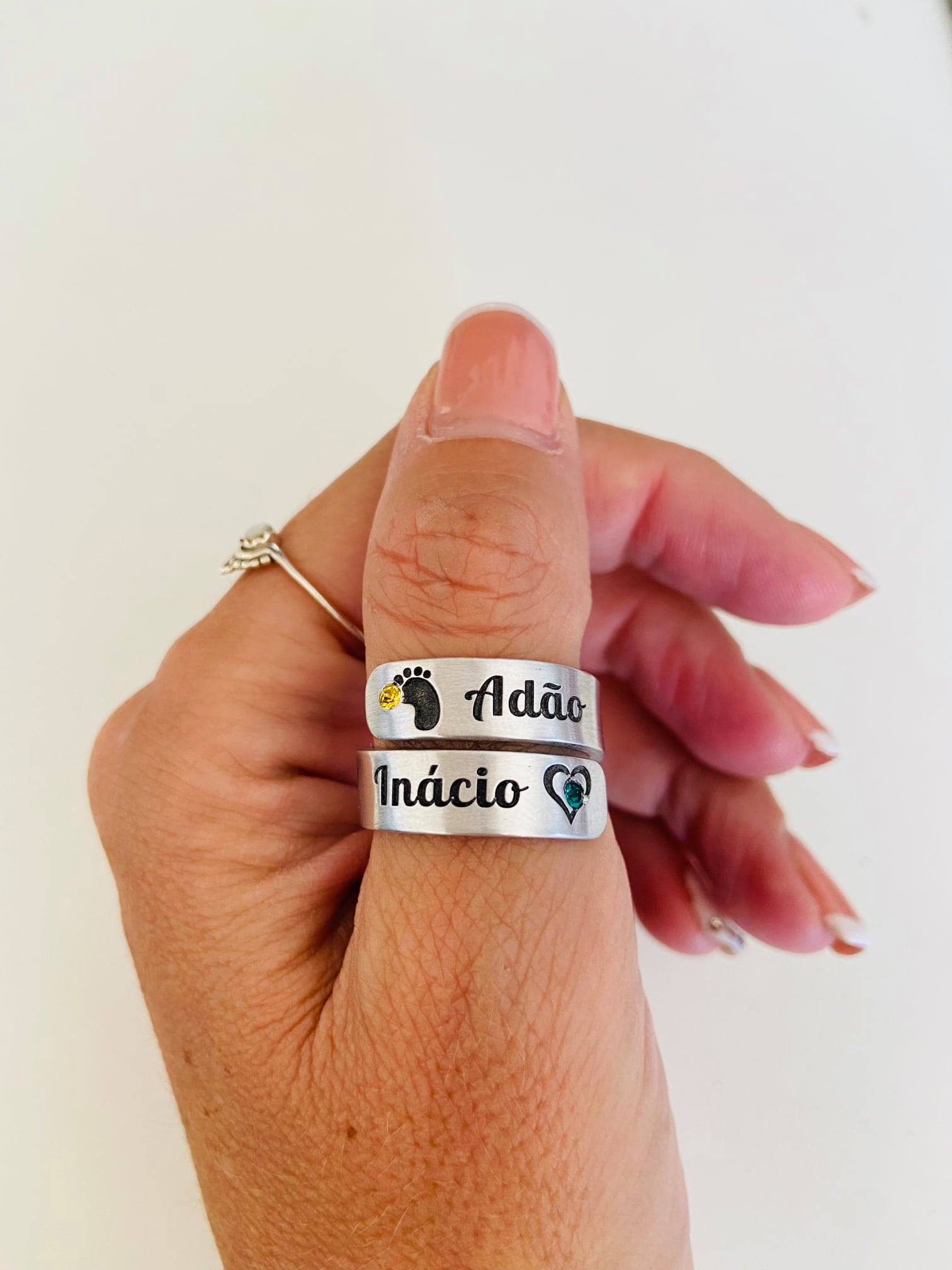 Anel Duplo Personalizado