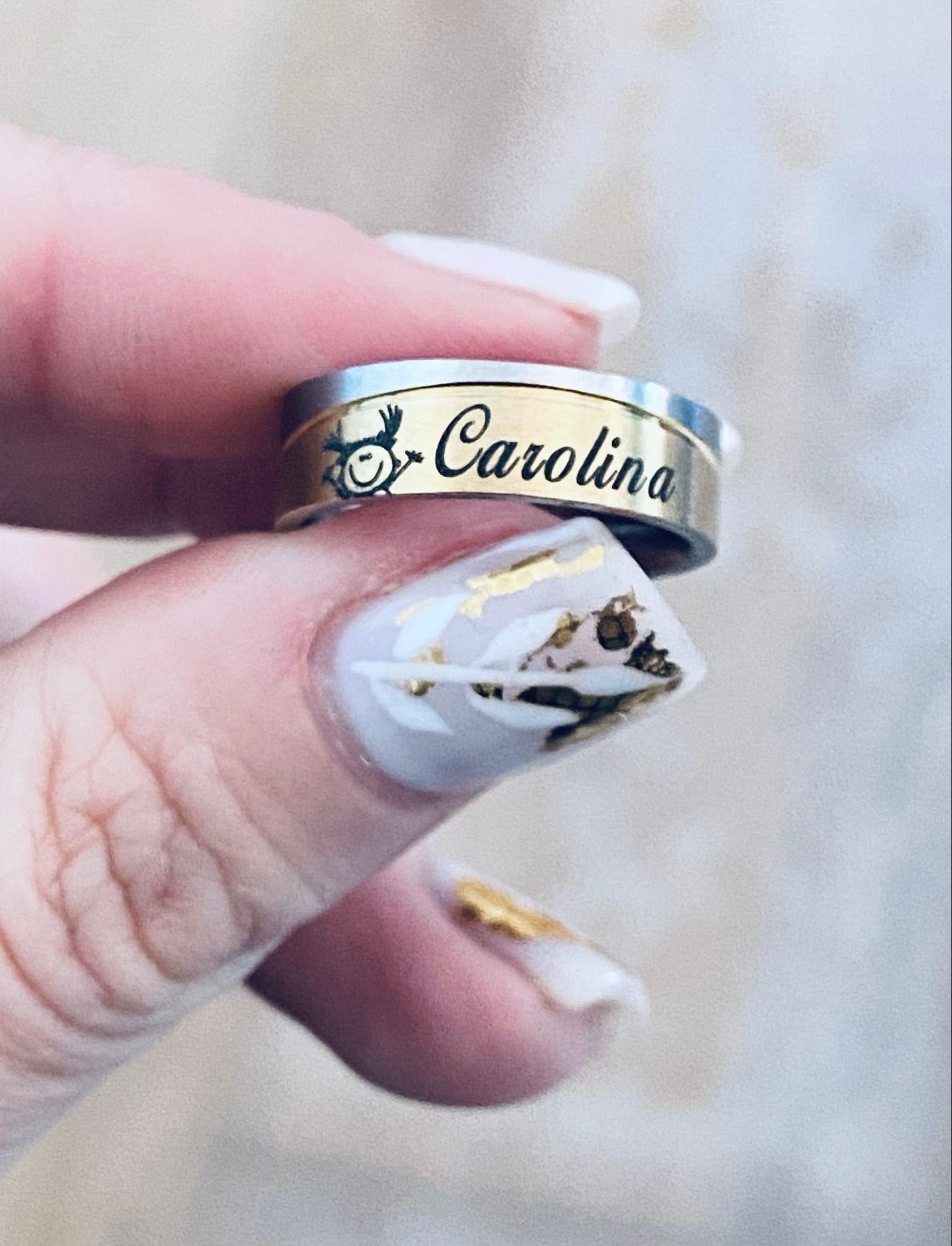 Anel Bicolor Personalizado