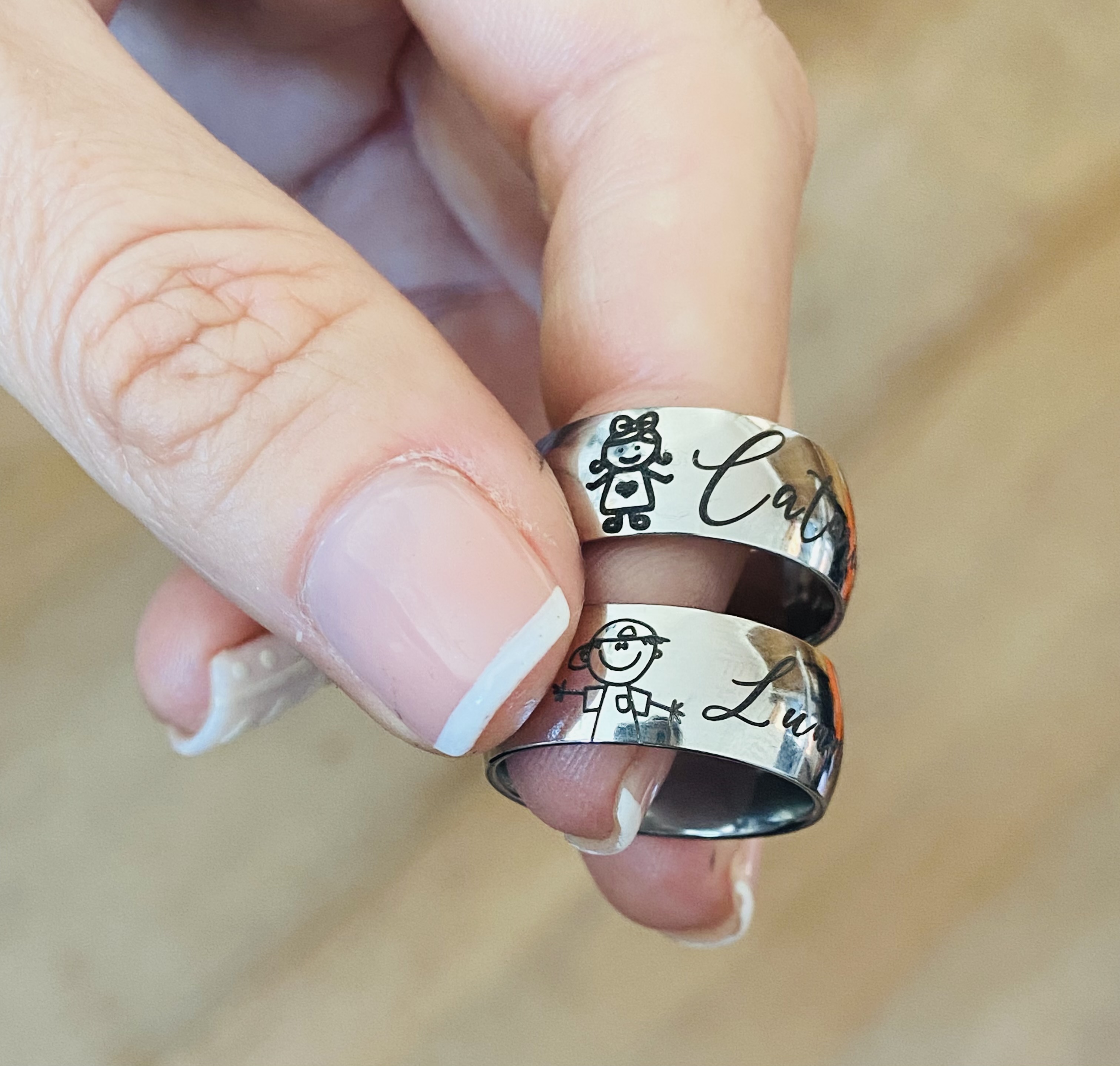 Aliança Abaulada Personalizada