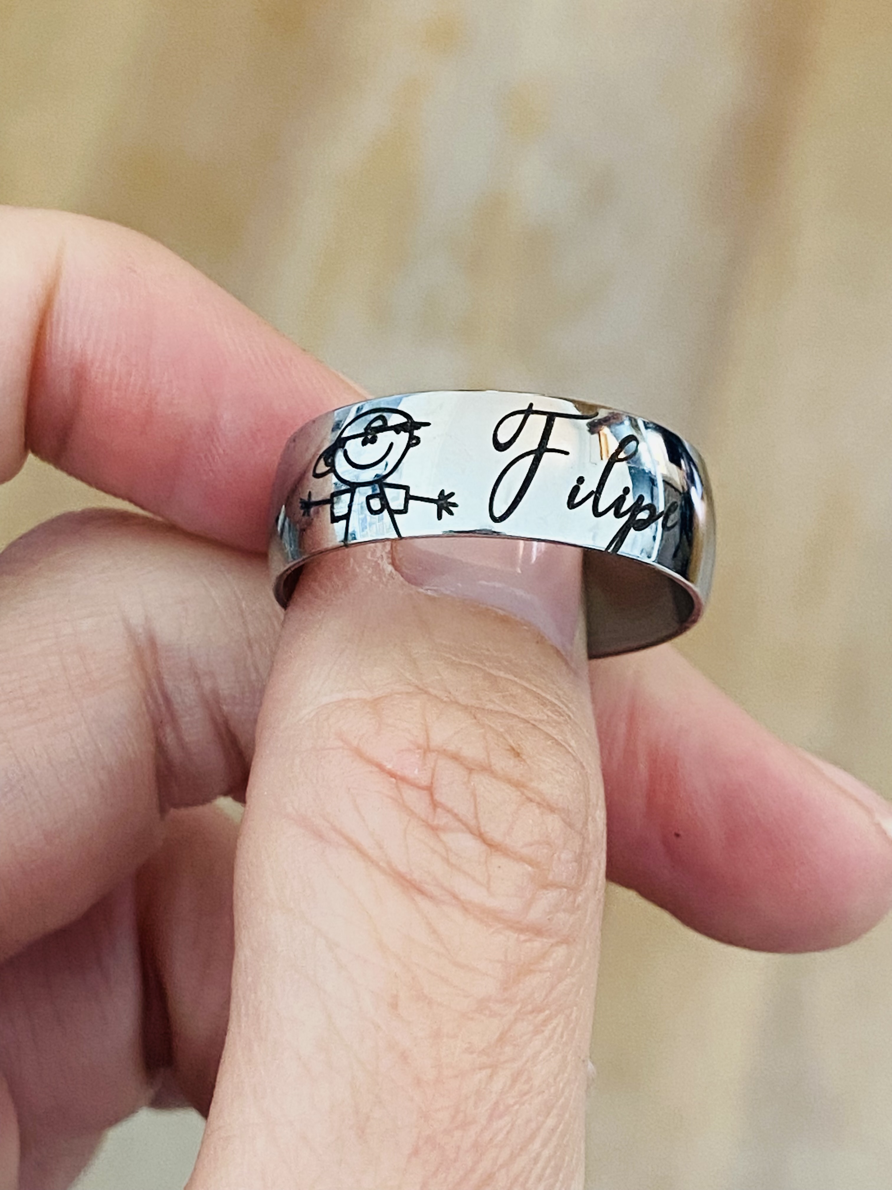 Aliança Abaulada Personalizada